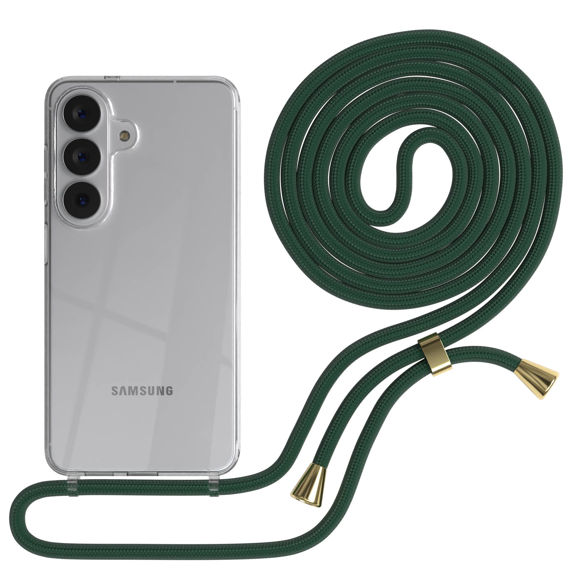 Samsung Galaxy S26 transparente Handykette mit verstellbarer Kordel TPU Hülle