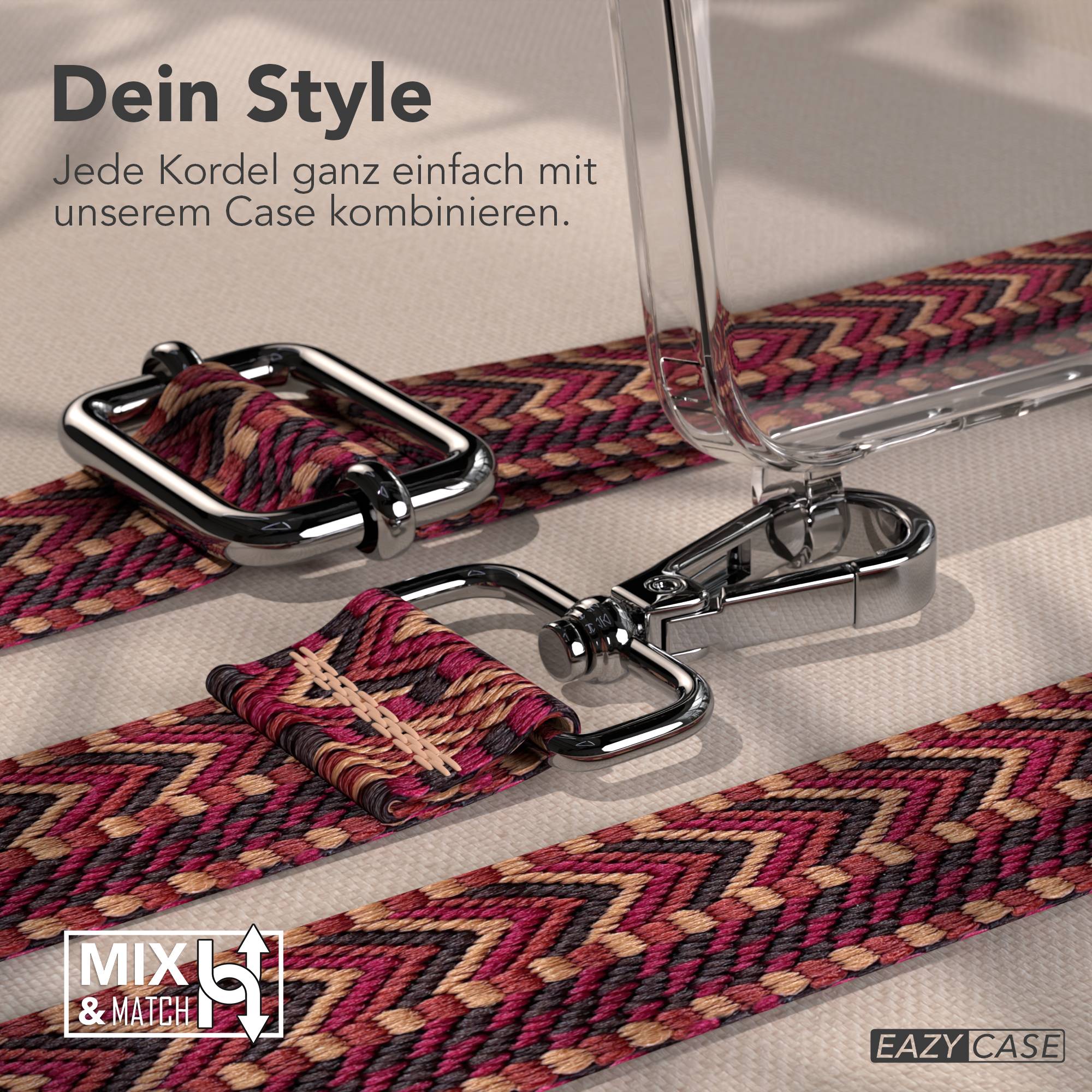 Samsung Galaxy S26 Handykette mit verstellbarem Boho Band Umhängegurt
