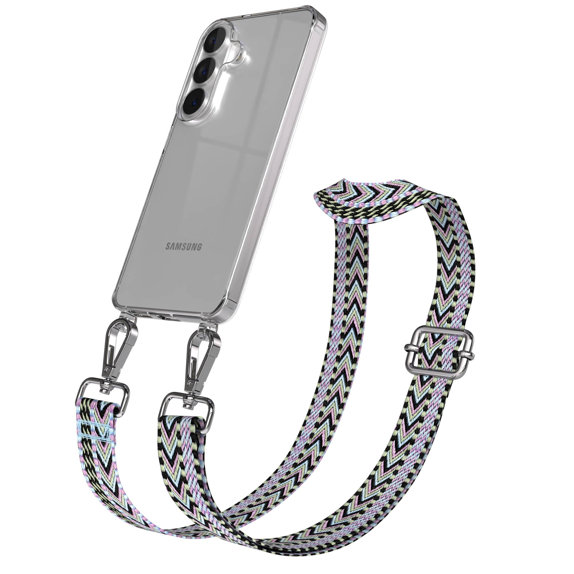 Samsung Galaxy S26 Handykette mit verstellbarem Boho Band Umhängegurt