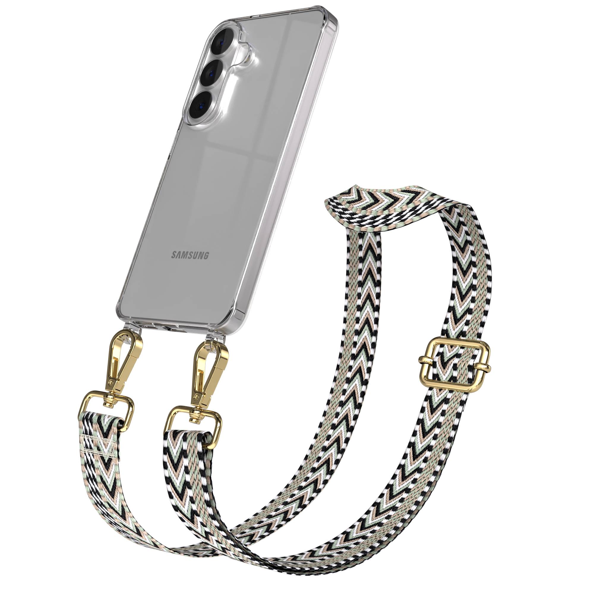 Samsung Galaxy S26 Handykette mit verstellbarem Boho Band Umhängegurt