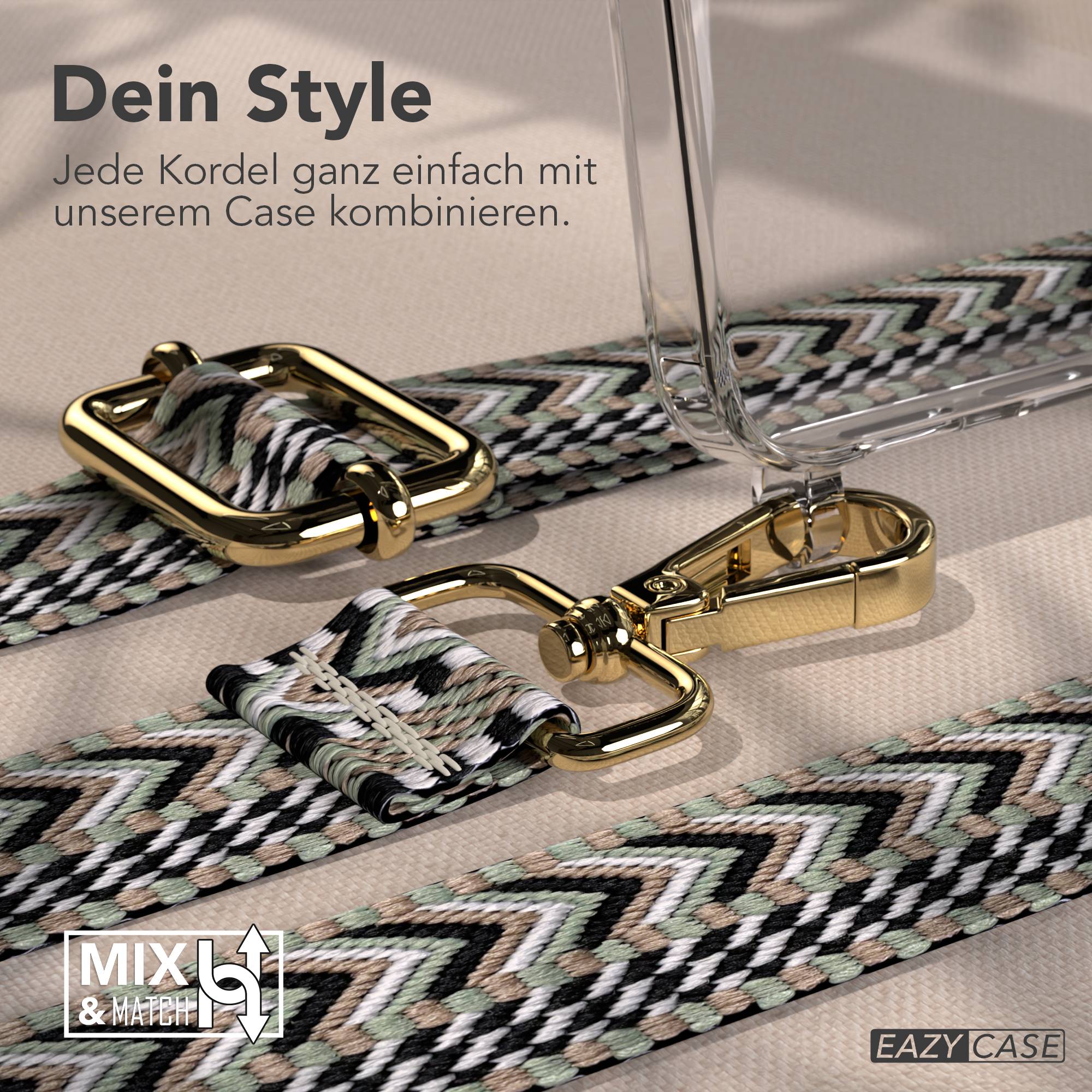 Samsung Galaxy S26 Handykette mit verstellbarem Boho Band Umhängegurt