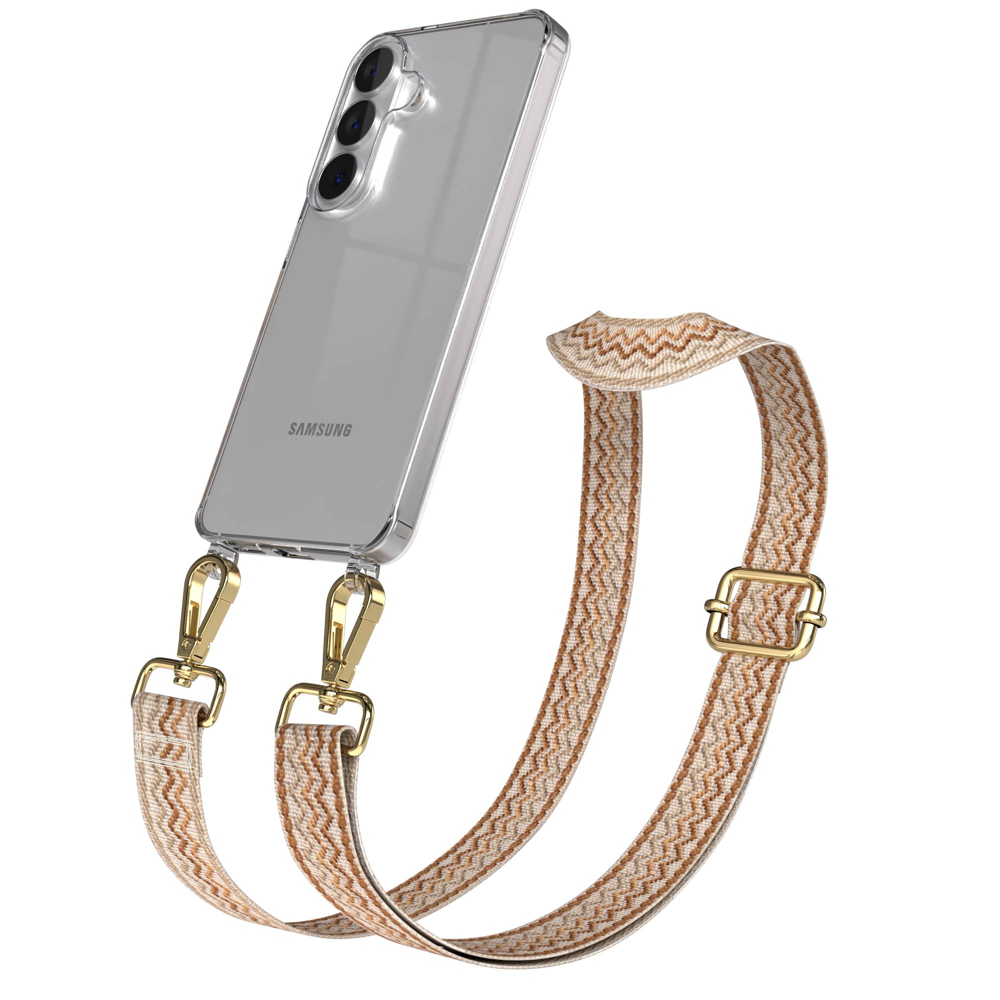 Samsung Galaxy S26 Handykette mit verstellbarem Boho Band Umhängegurt