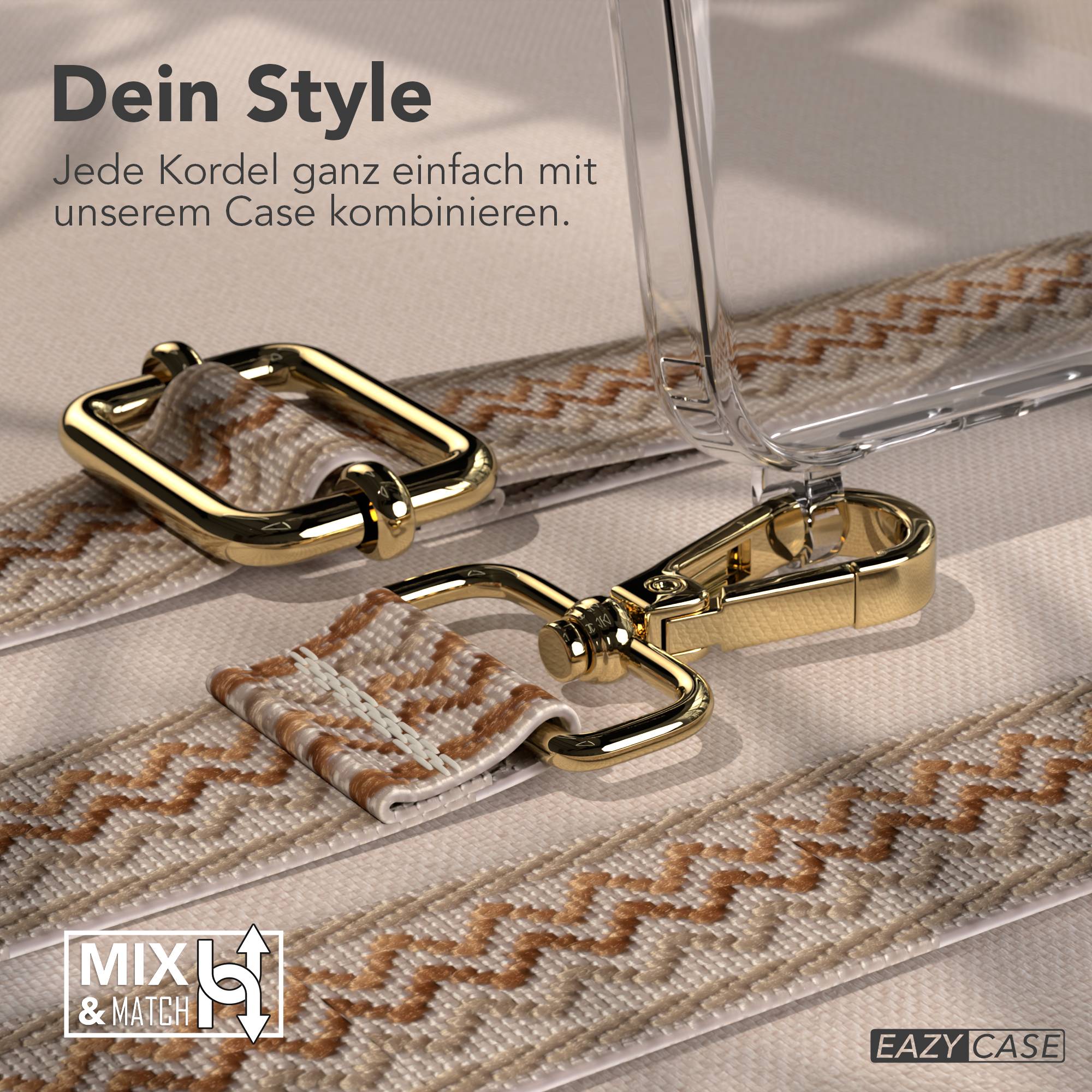 Samsung Galaxy S26 Handykette mit verstellbarem Boho Band Umhängegurt