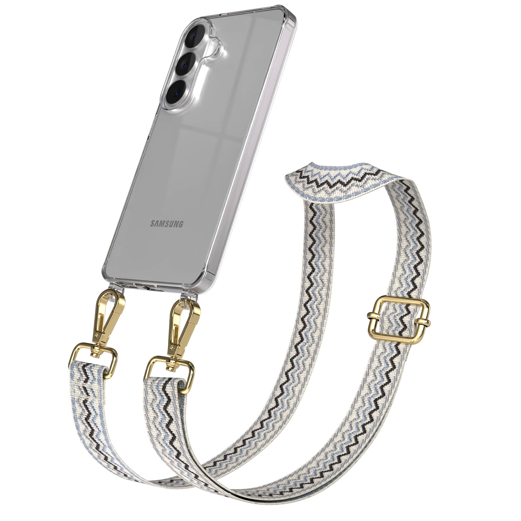 Samsung Galaxy S26 Handykette mit verstellbarem Boho Band Umhängegurt