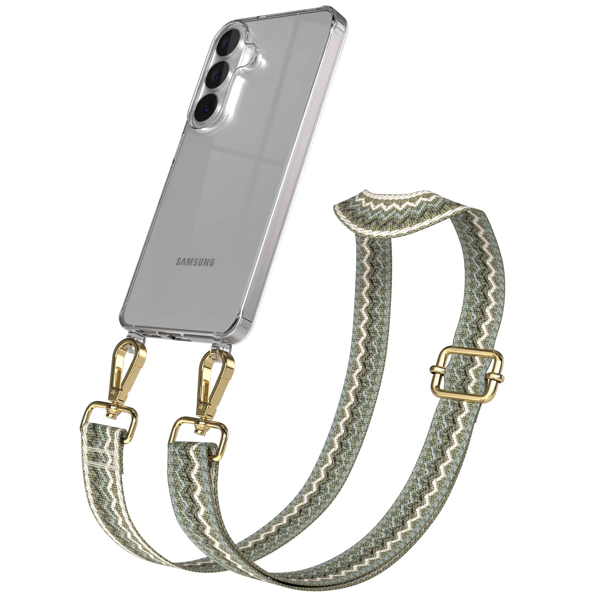 Samsung Galaxy S26 Handykette mit verstellbarem Boho Band Umhängegurt