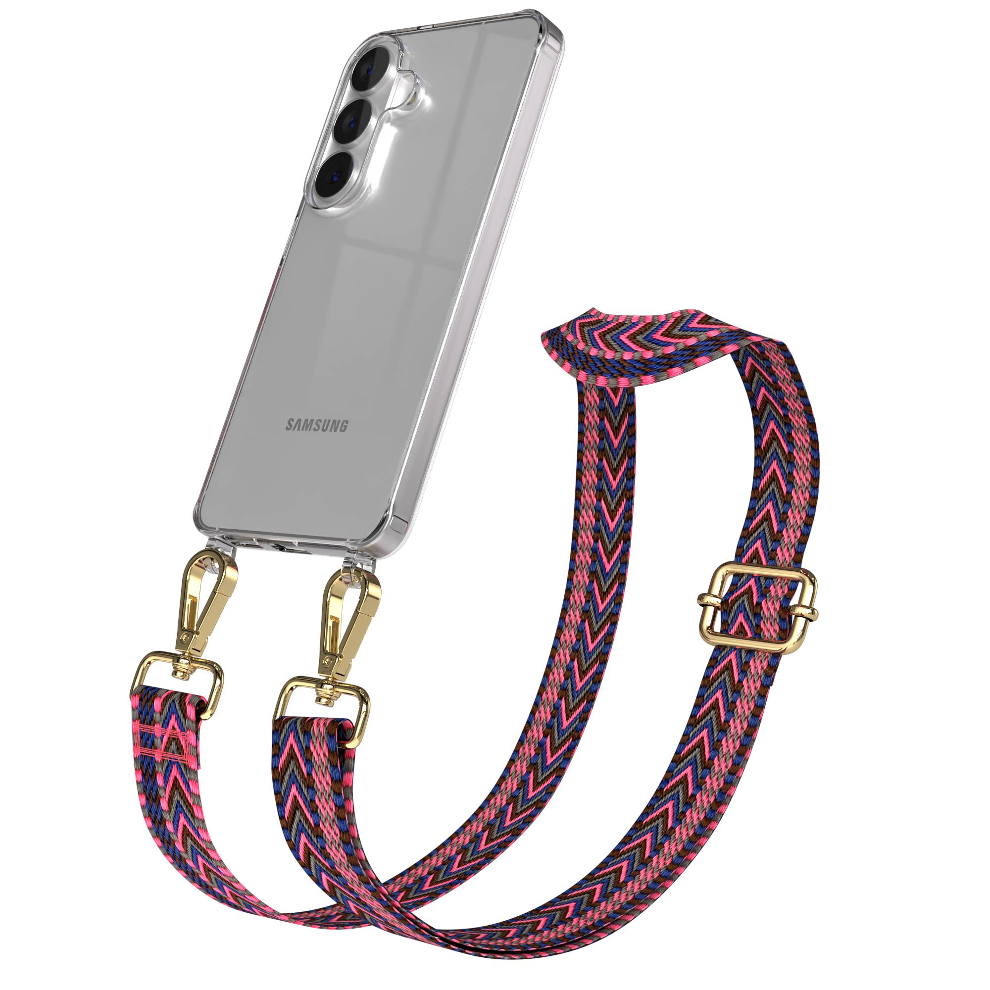 Samsung Galaxy S26 Handykette mit verstellbarem Boho Band Umhängeband