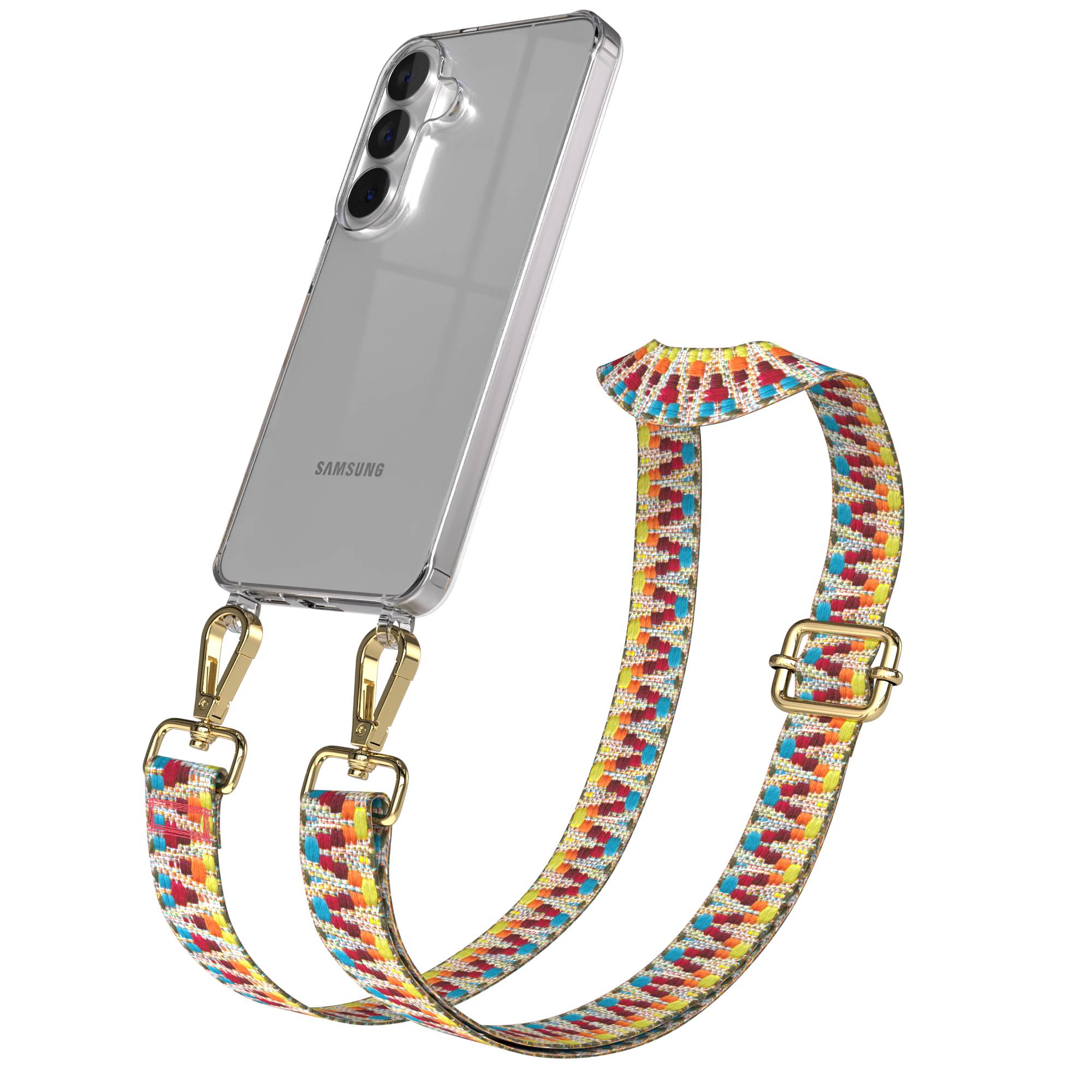 Samsung Galaxy S26 Handykette mit verstellbarem Boho Band Umhängegurt