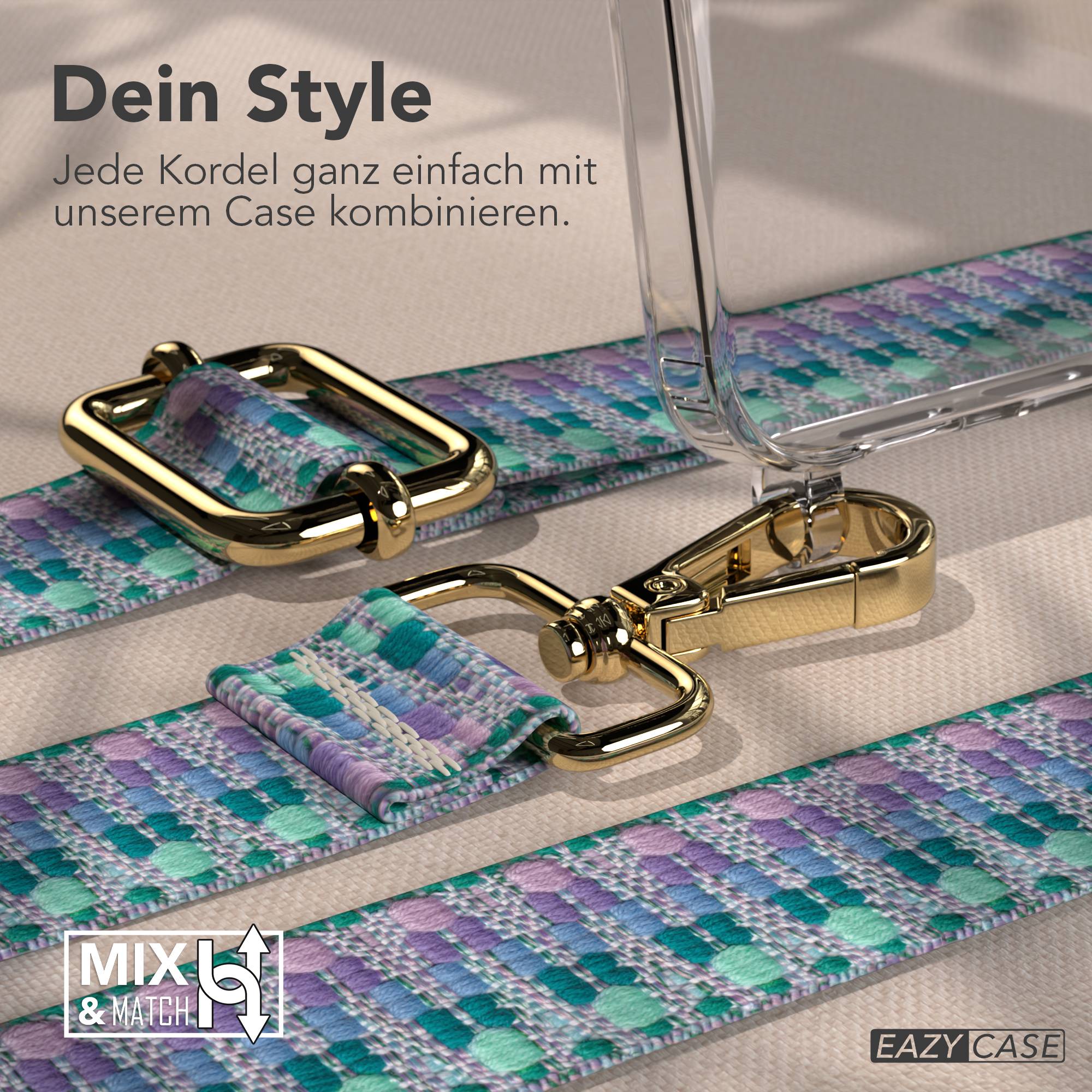 Samsung Galaxy S26 Handykette mit verstellbarem Boho Band Umhängegurt