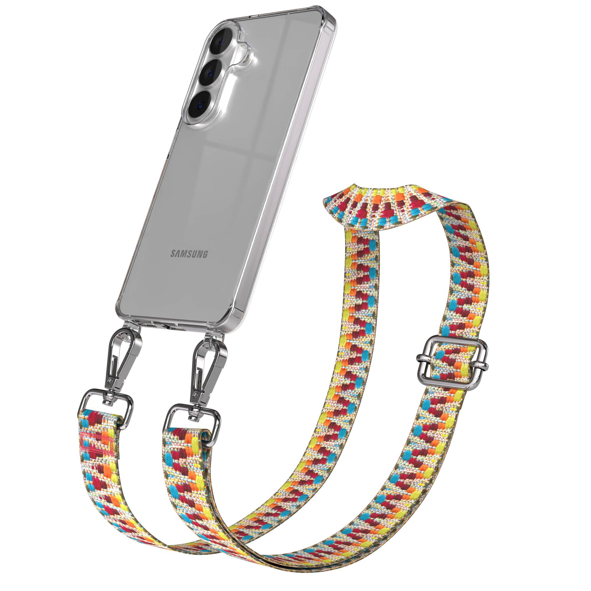 Samsung Galaxy S26 Handykette mit verstellbarem Boho Band Umhängegurt