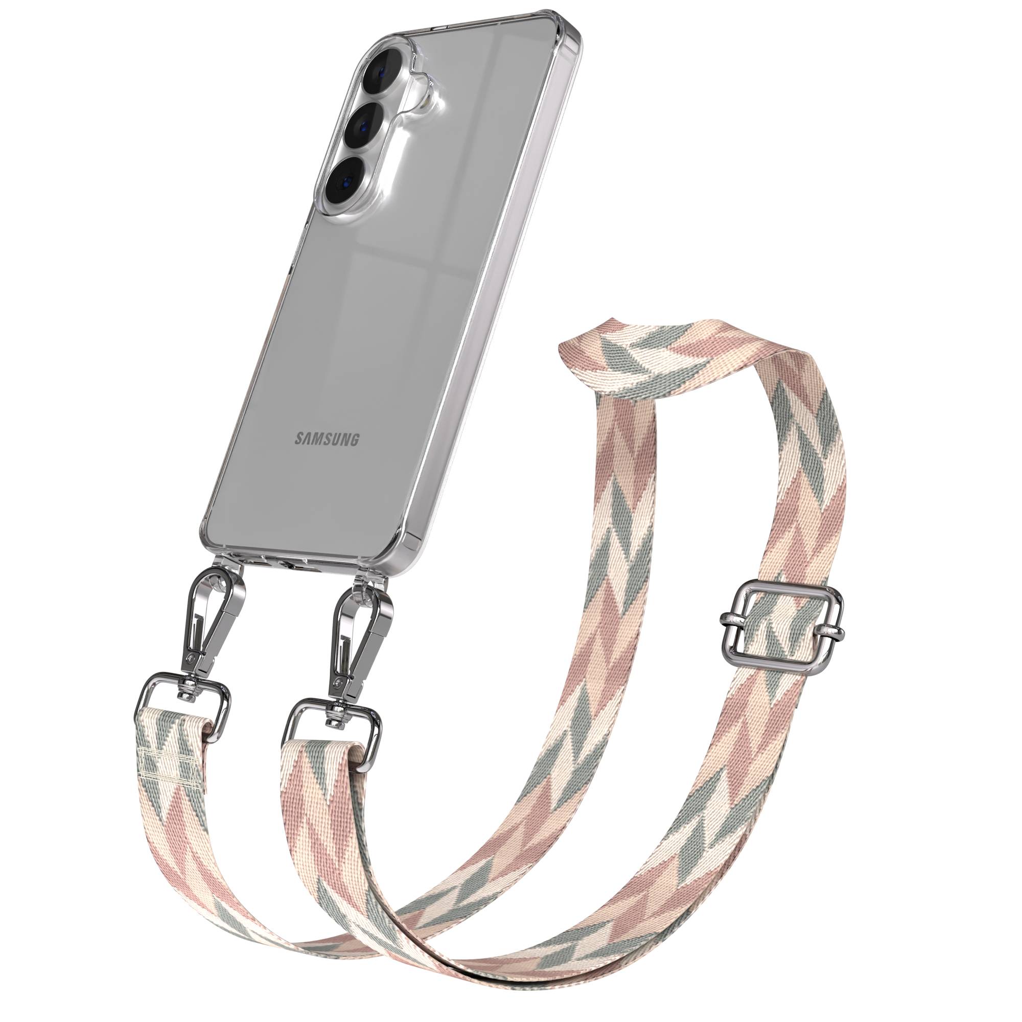 Samsung Galaxy S26 Handykette mit verstellbarem Boho Band Umhängeband