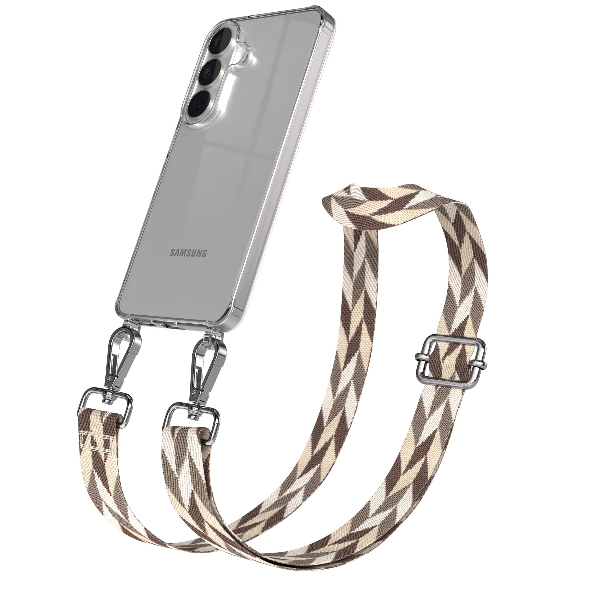 Samsung Galaxy S26 Handykette mit verstellbarem Boho Band Umhängeband