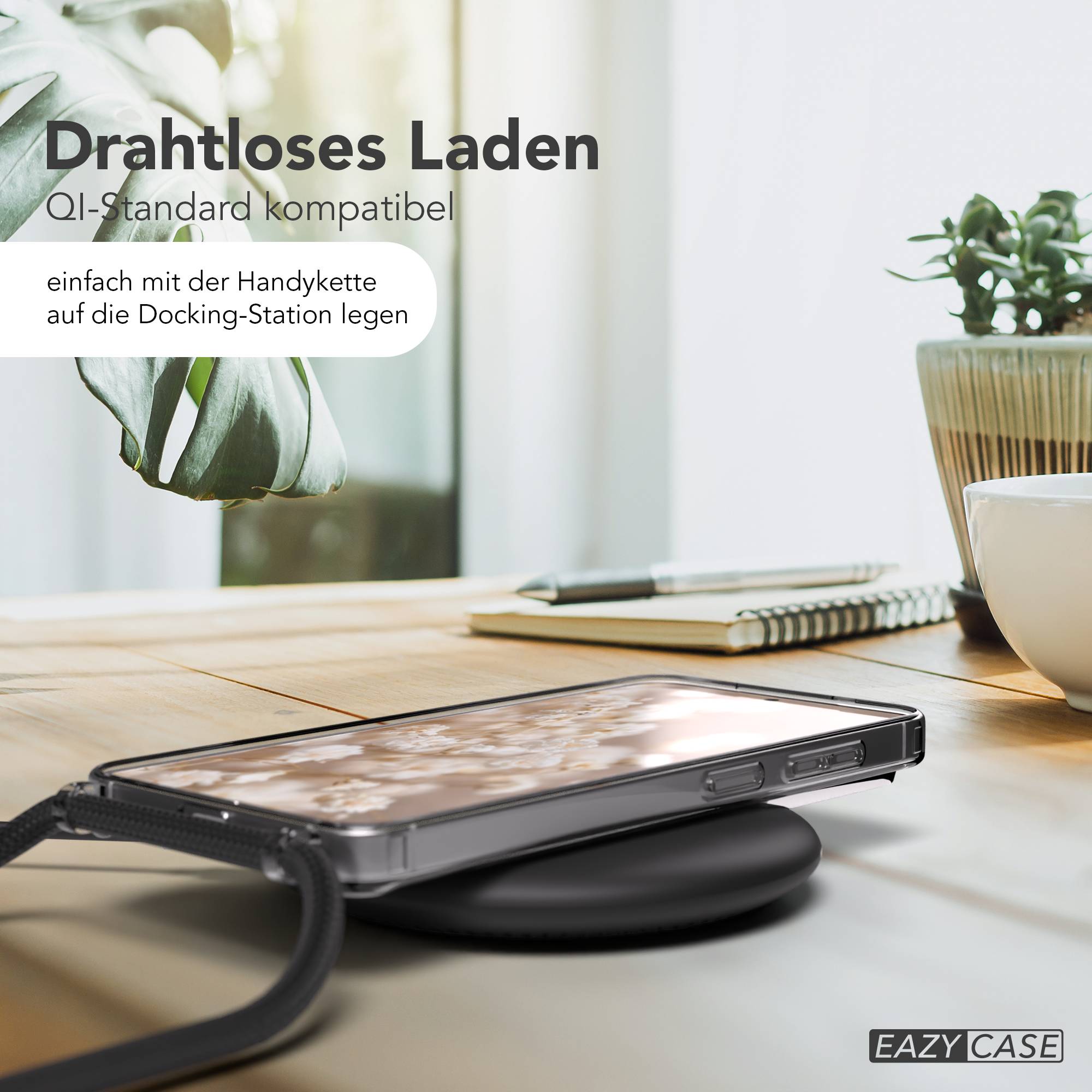 Samsung Galaxy S26 Handykette mit schwarzer Kordel und MagSafe Funktion