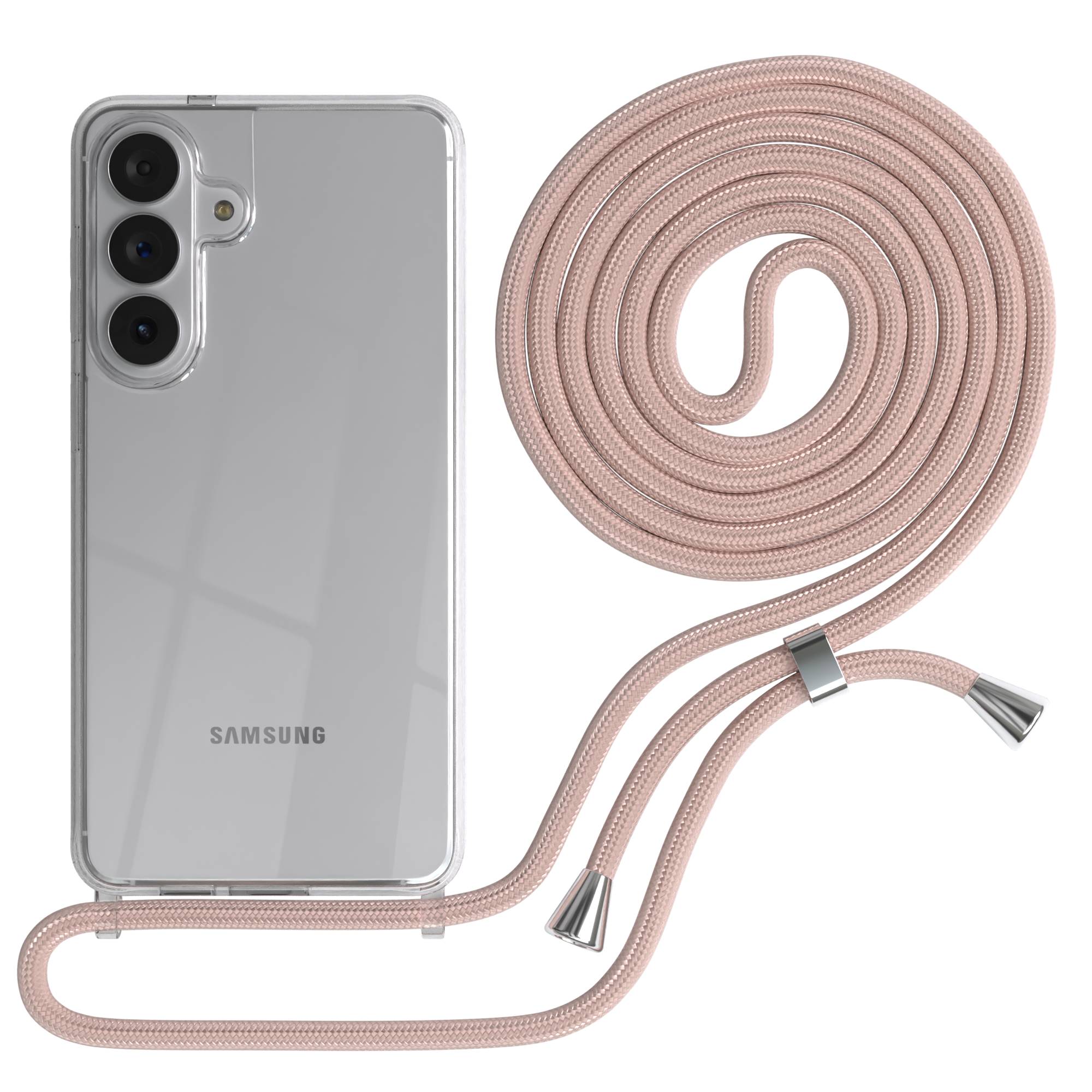 Samsung Galaxy S26 Plus transparente Handykette mit verstellbarer Kordel