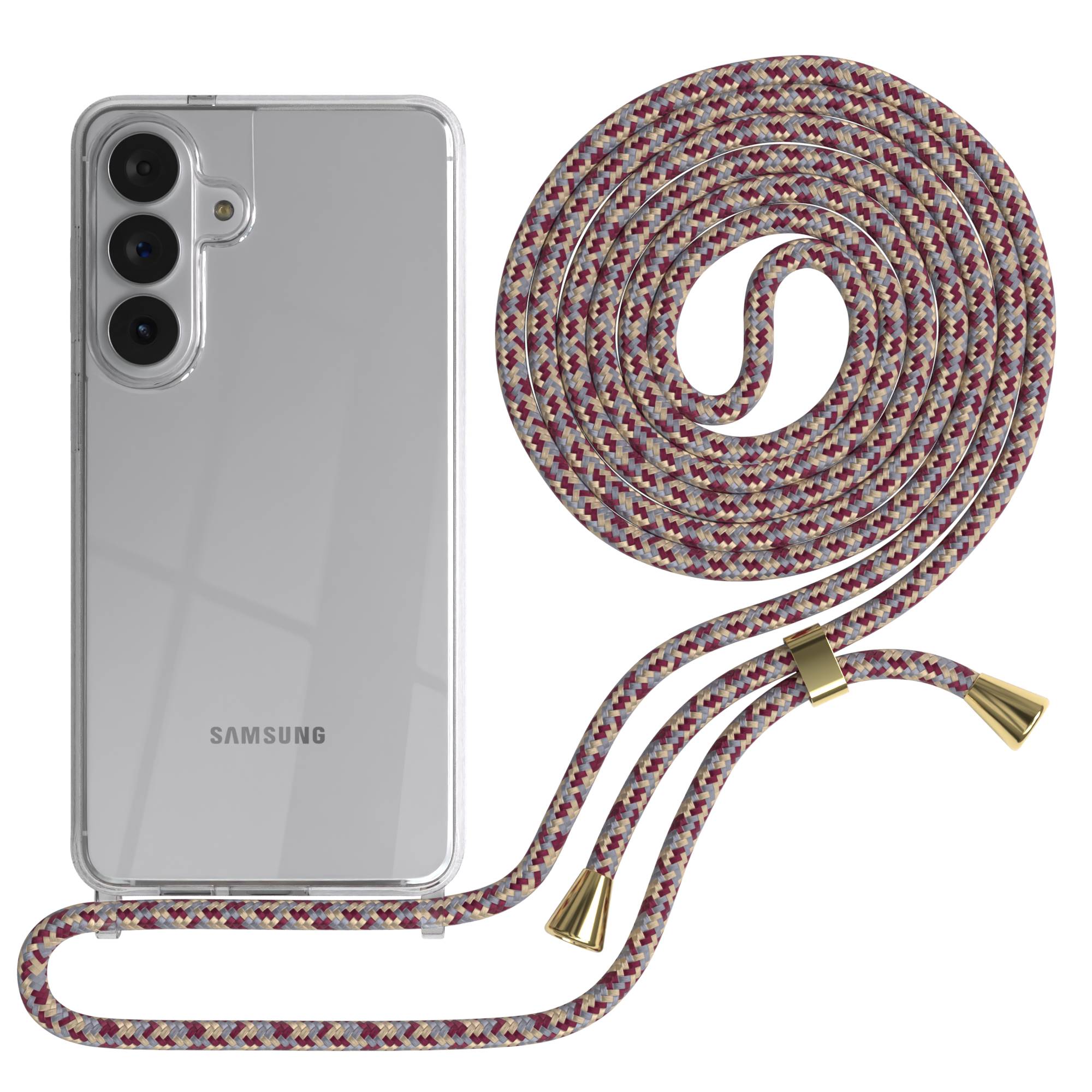 Samsung Galaxy S26 Plus transparente Handykette mit verstellbarer Kordel
