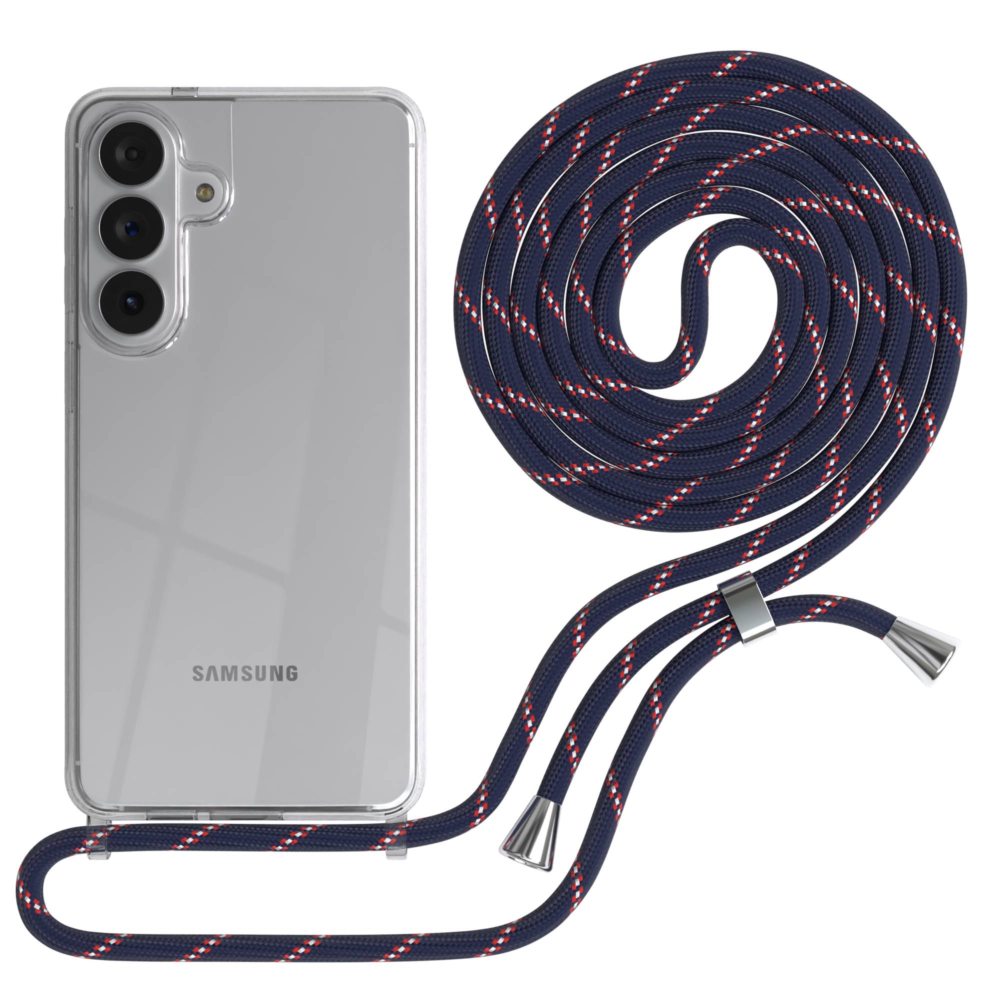 Samsung Galaxy S26 Plus transparente Handykette mit verstellbarer Kordel