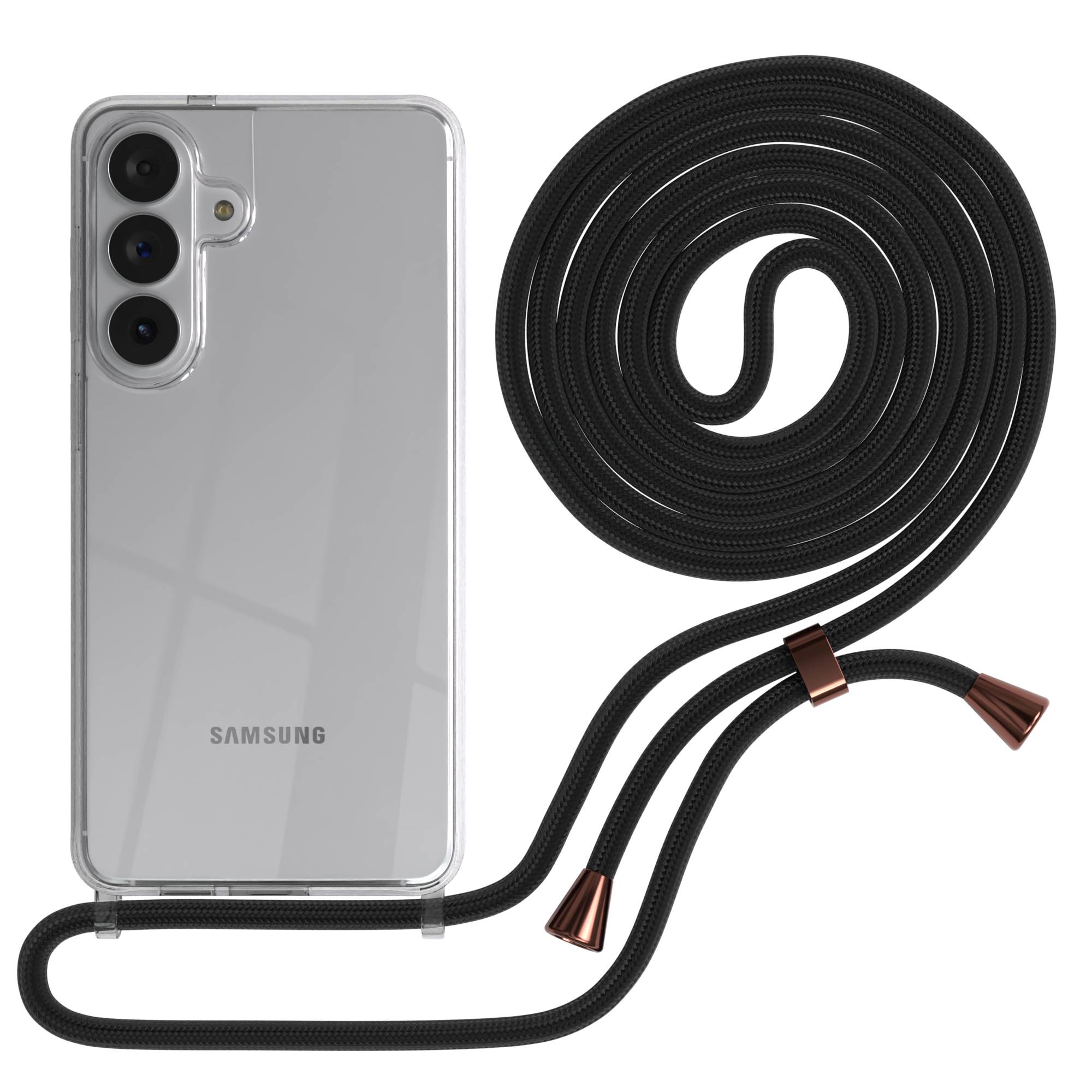 Samsung Galaxy S26 Plus transparente Handykette mit verstellbarer Kordel