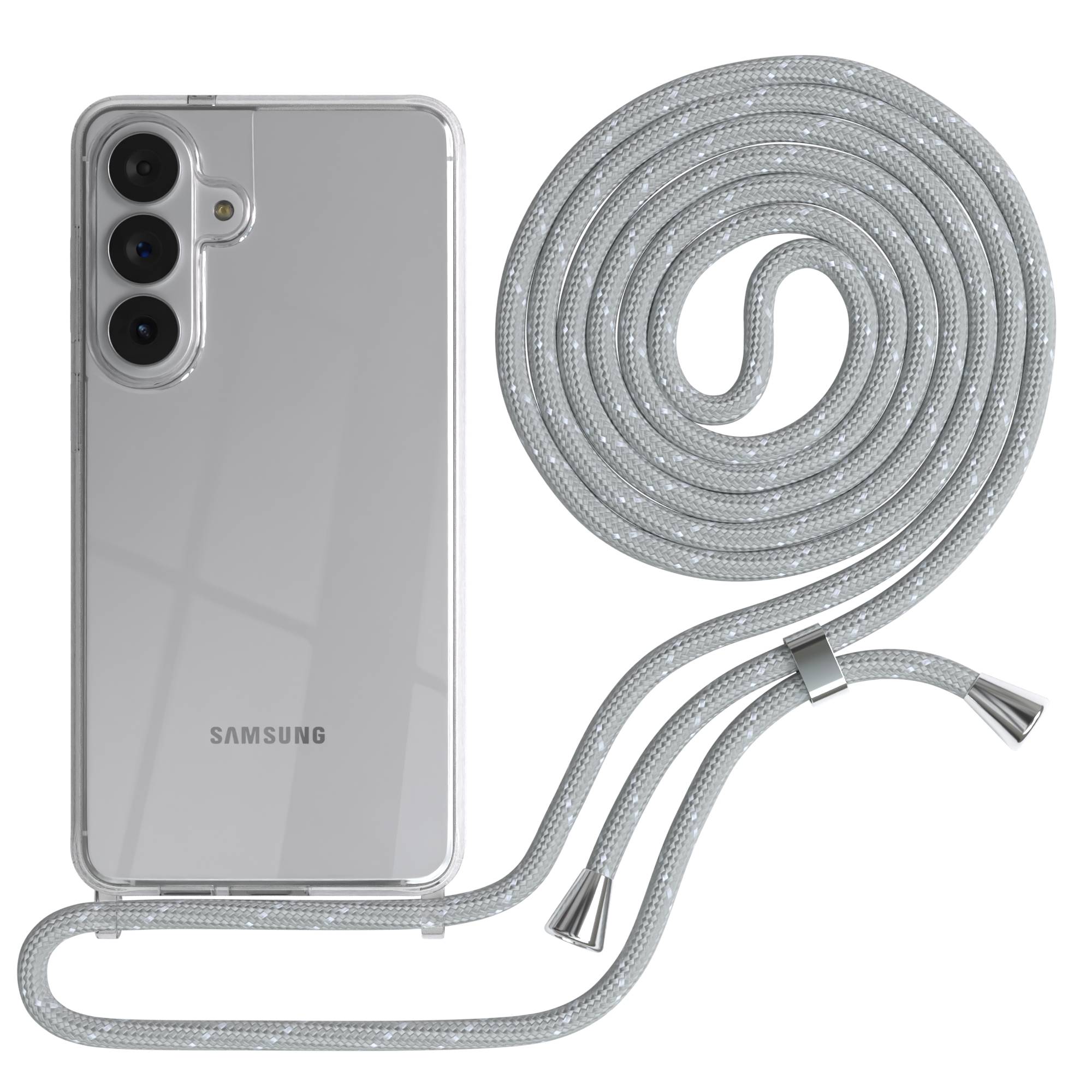 Samsung Galaxy S26 Plus transparente Handykette mit verstellbarer Kordel