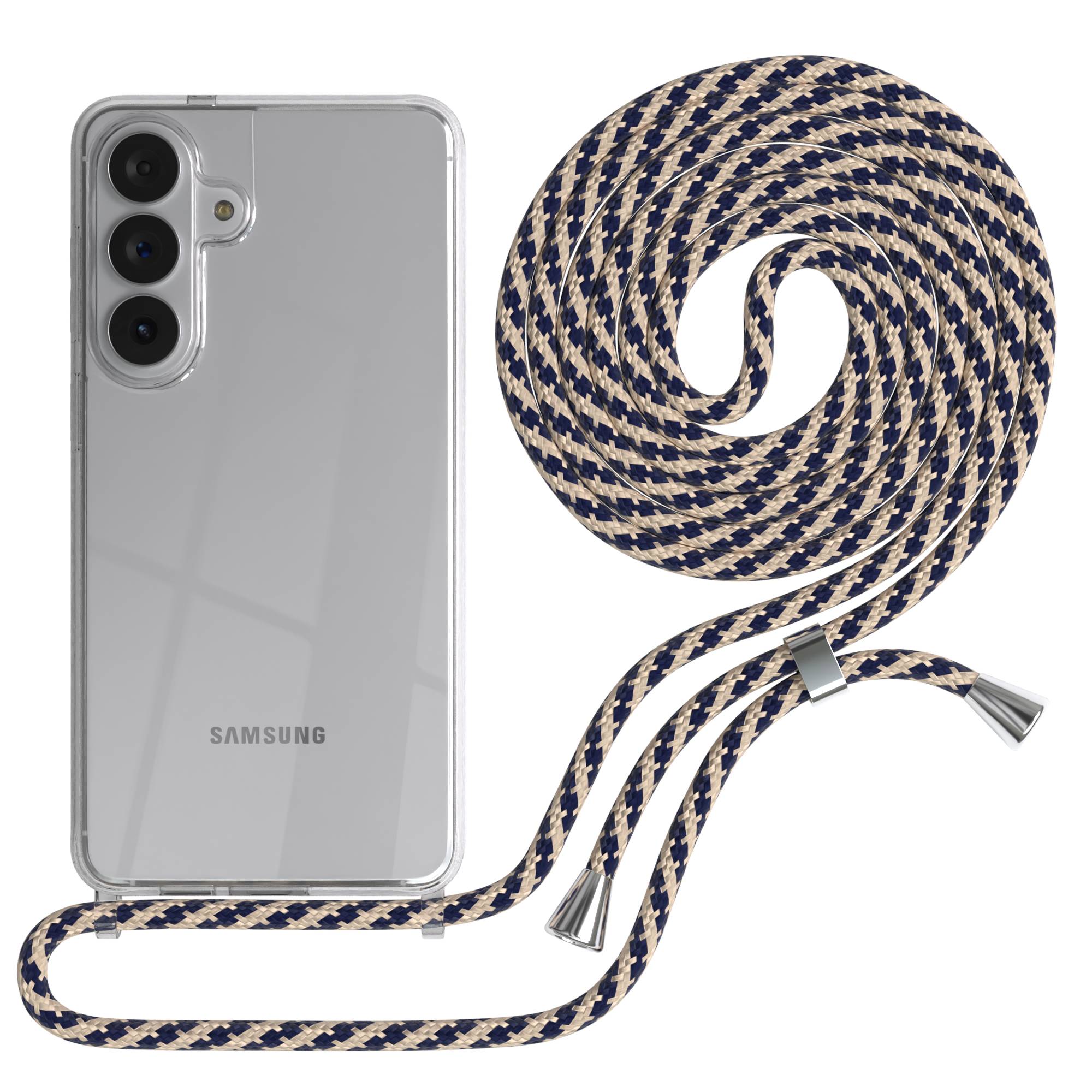 Samsung Galaxy S26 Plus transparente Handykette mit verstellbarer Kordel