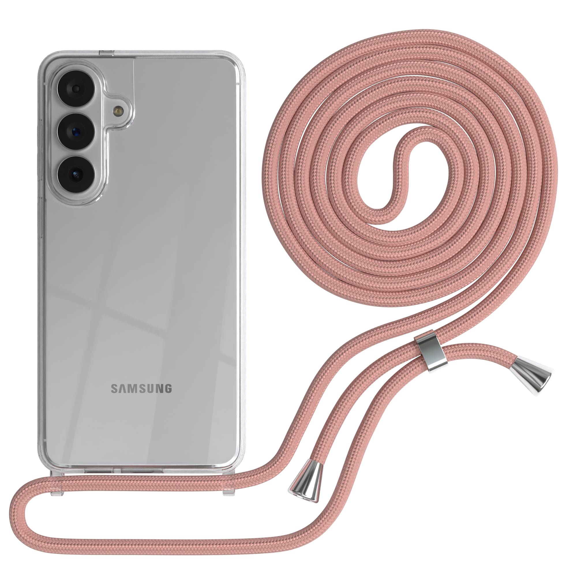 Samsung Galaxy S26 Plus transparente Handykette mit verstellbarer Kordel
