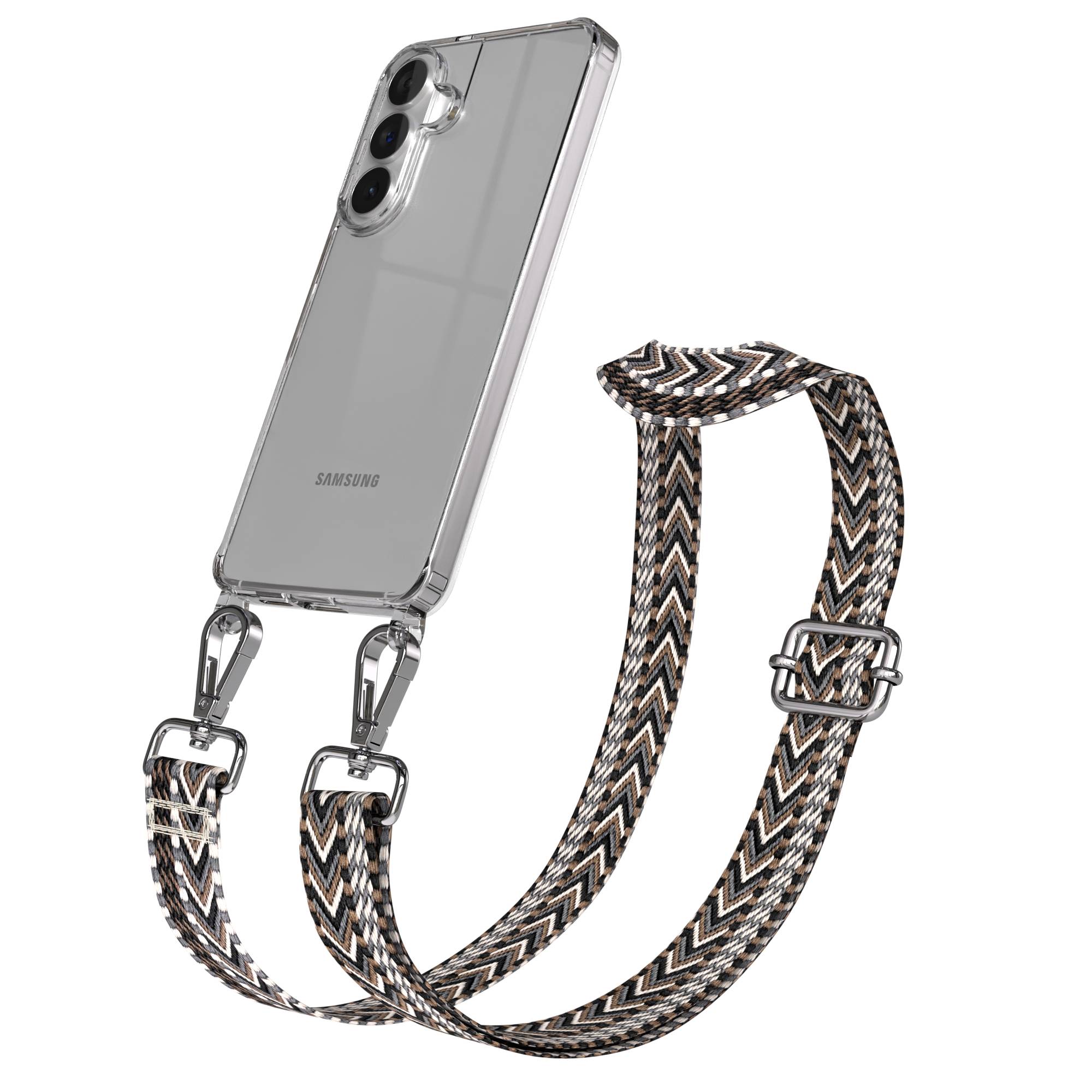 Samsung Galaxy S26 Plus Handykette mit Boho Band verstellbar