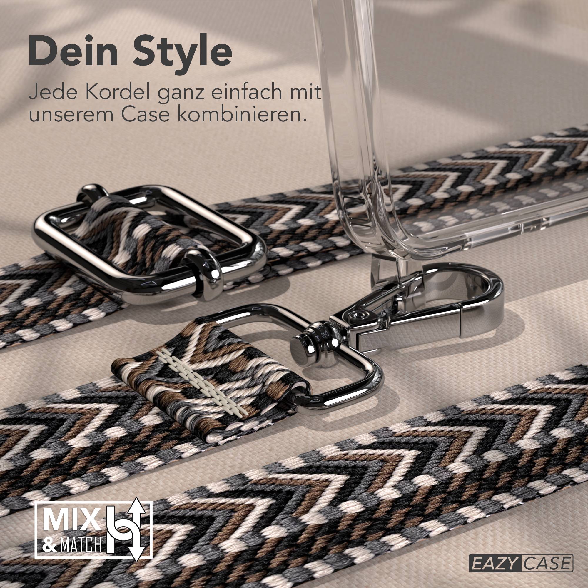 Samsung Galaxy S26 Plus Handykette mit Boho Band verstellbar