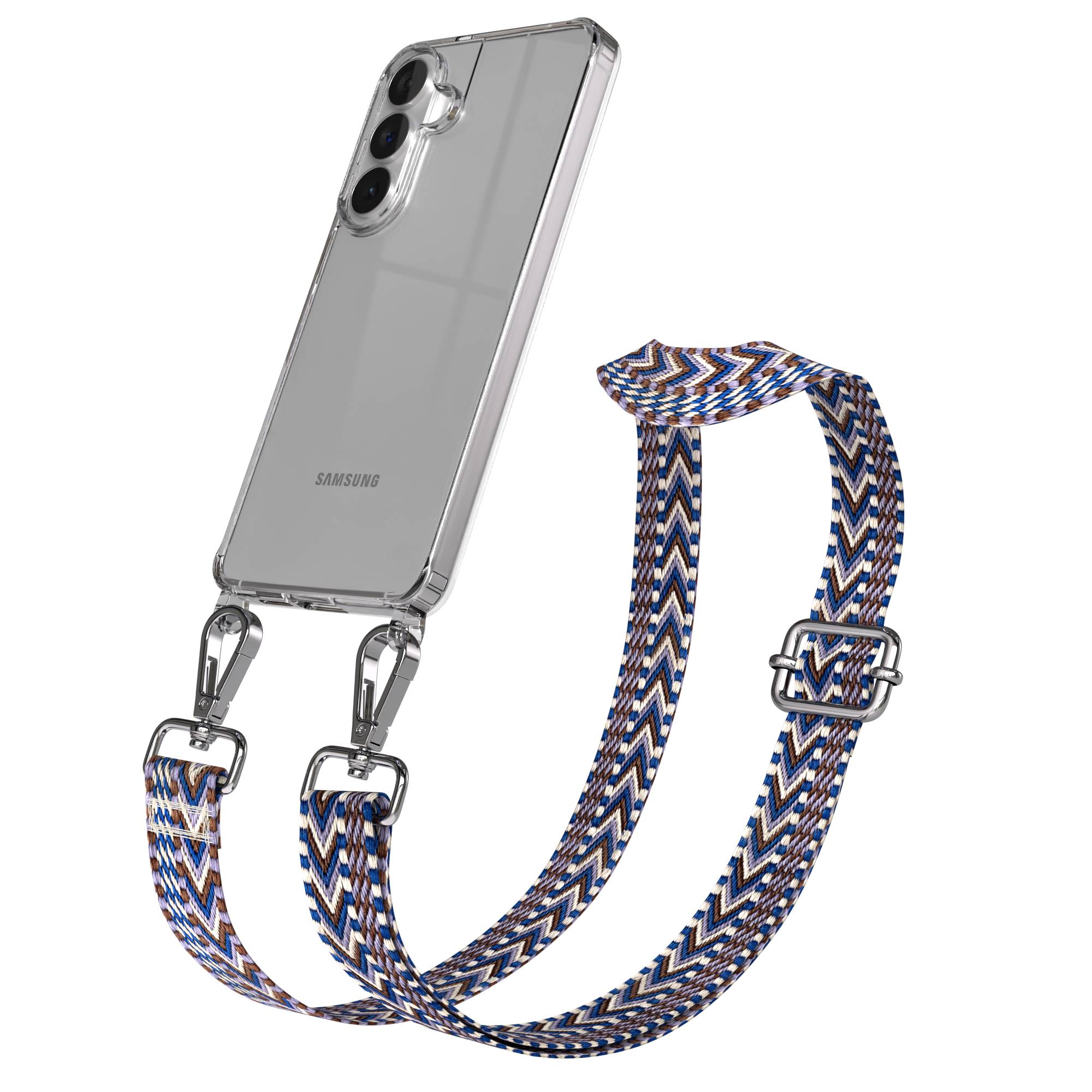 Samsung Galaxy S26 Plus Handykette mit Boho Band verstellbar