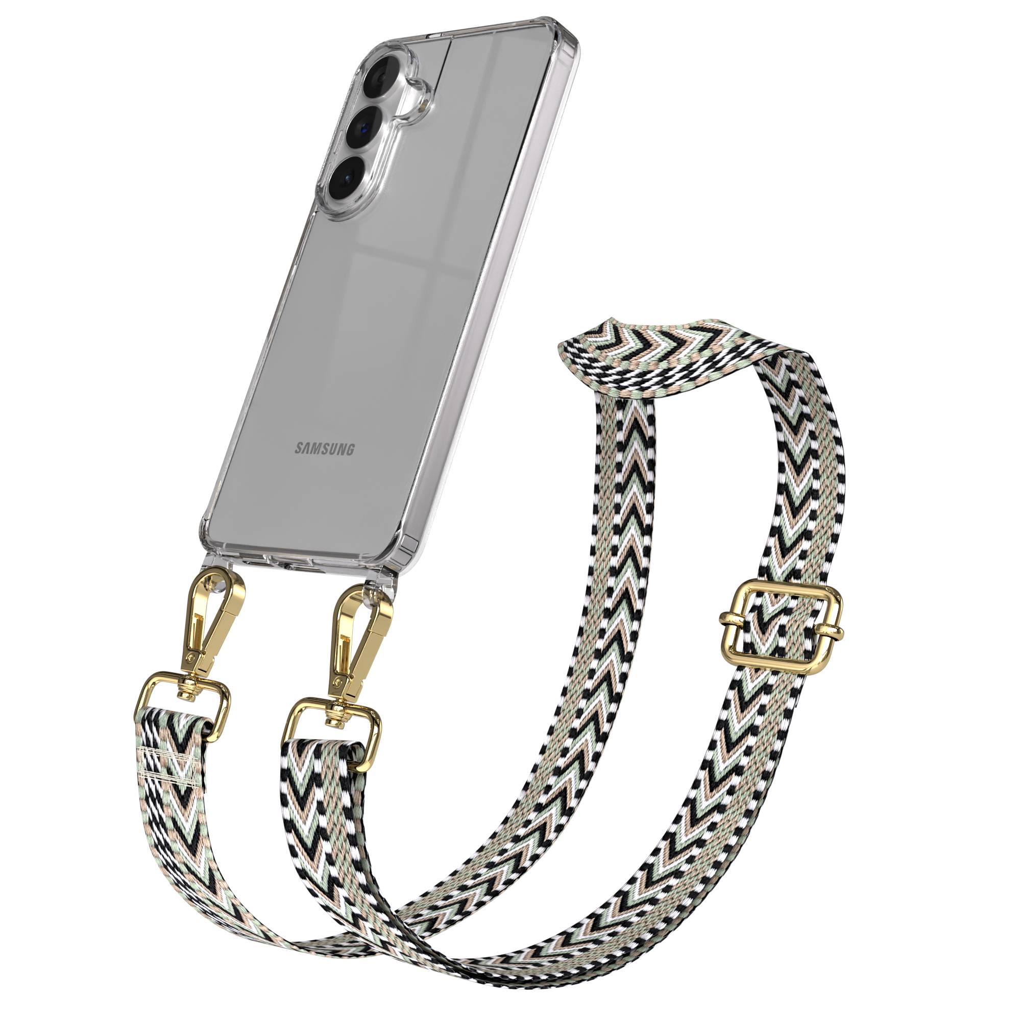 Samsung Galaxy S26 Plus Handykette mit Boho Band verstellbar