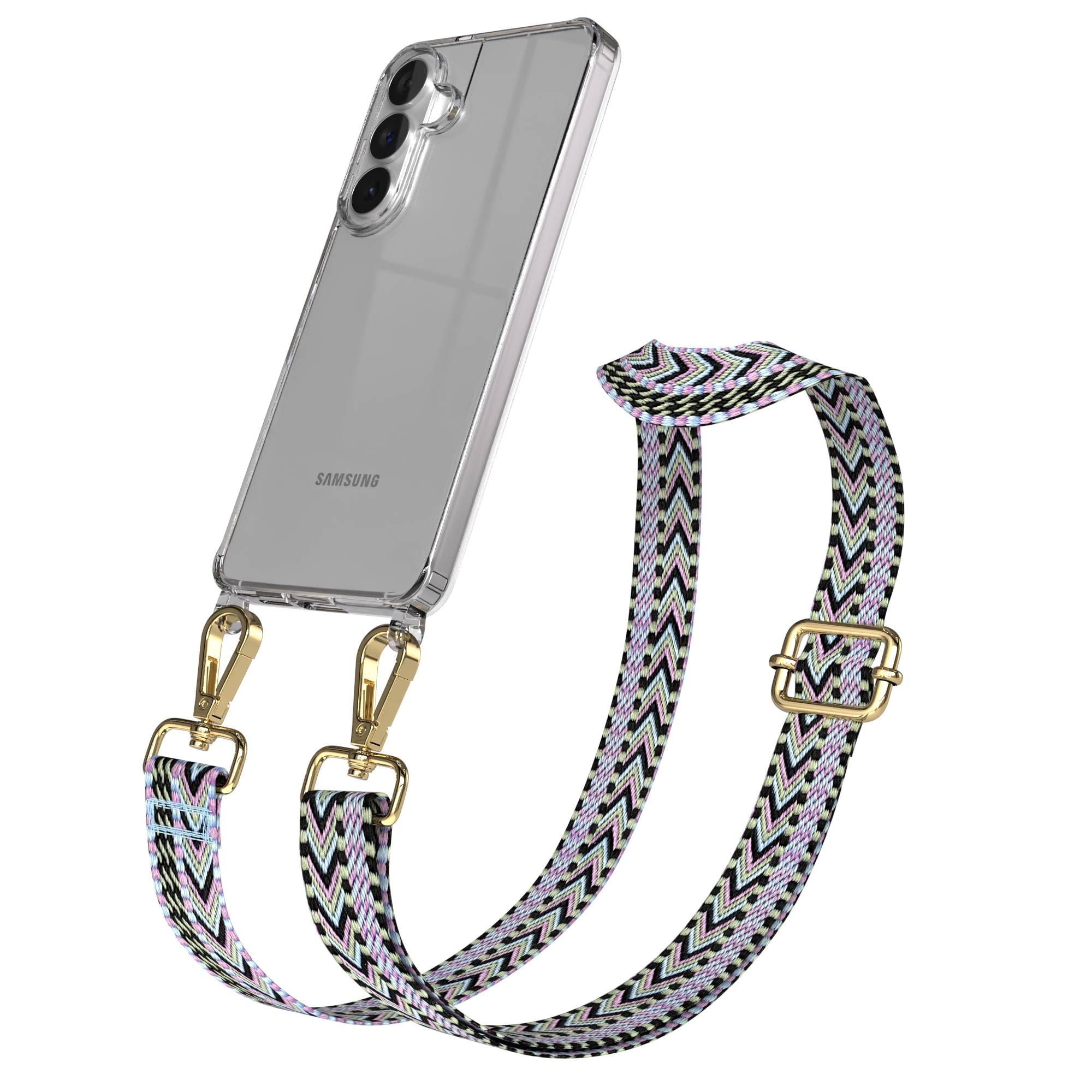 Samsung Galaxy S26 Plus Handykette mit Boho Band verstellbar