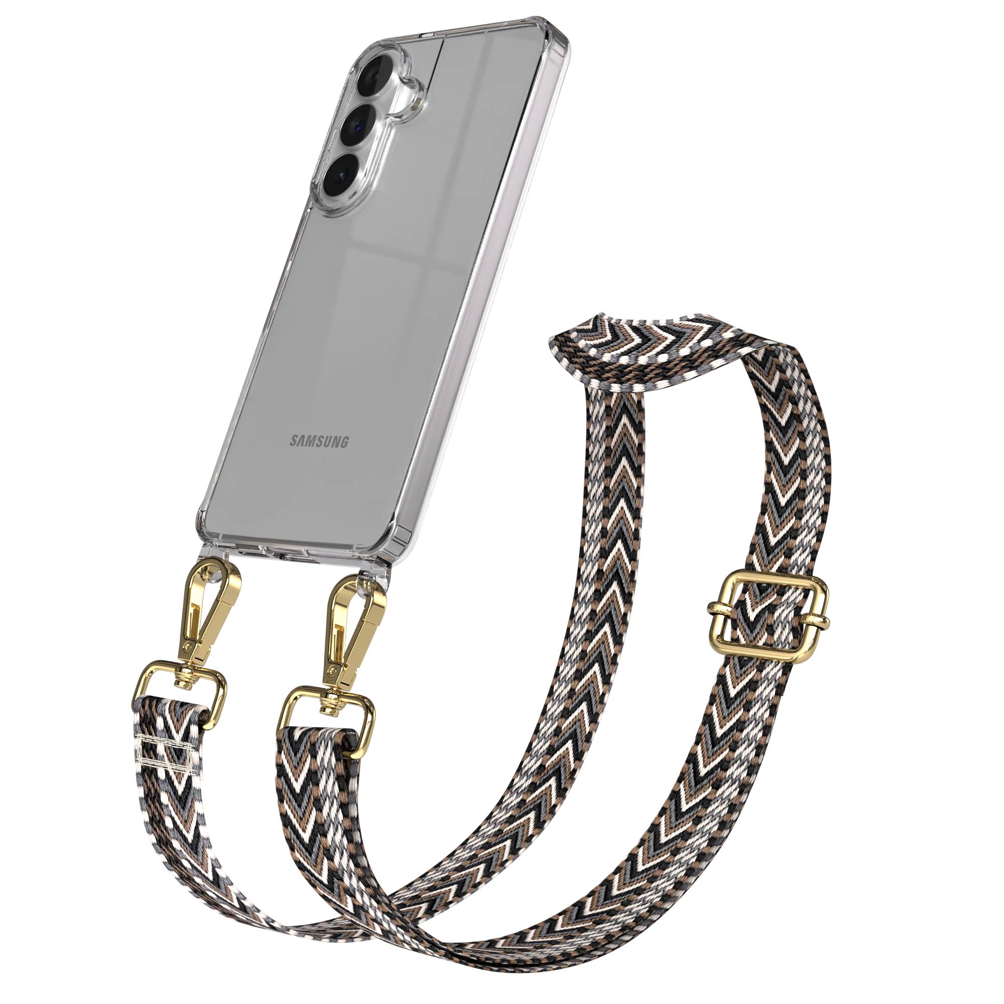 Samsung Galaxy S26 Plus Handykette mit Boho Band verstellbar