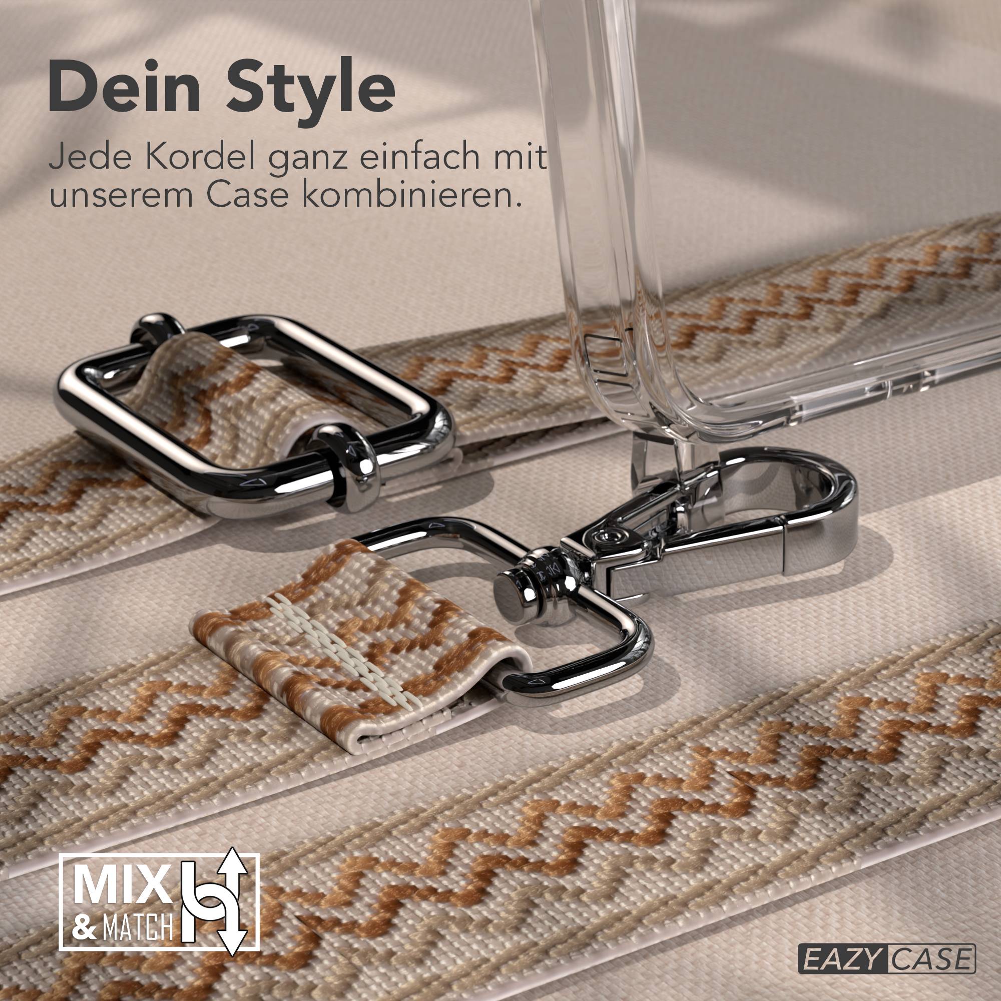 Samsung Galaxy S26 Plus Handykette mit Boho Band verstellbar