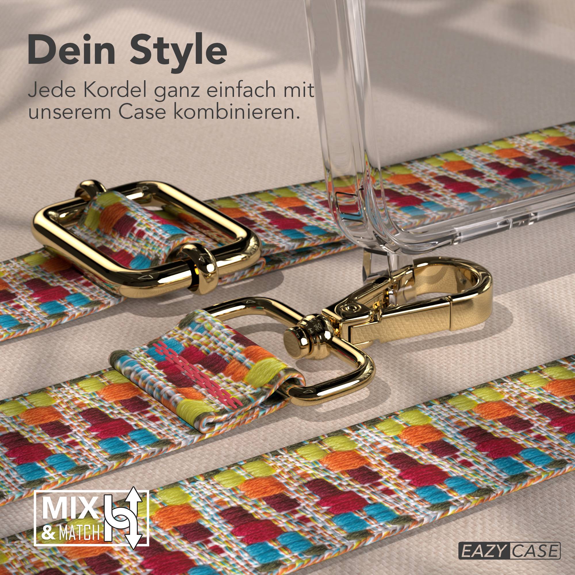 Samsung Galaxy S26 Plus Handykette mit Boho Band verstellbar