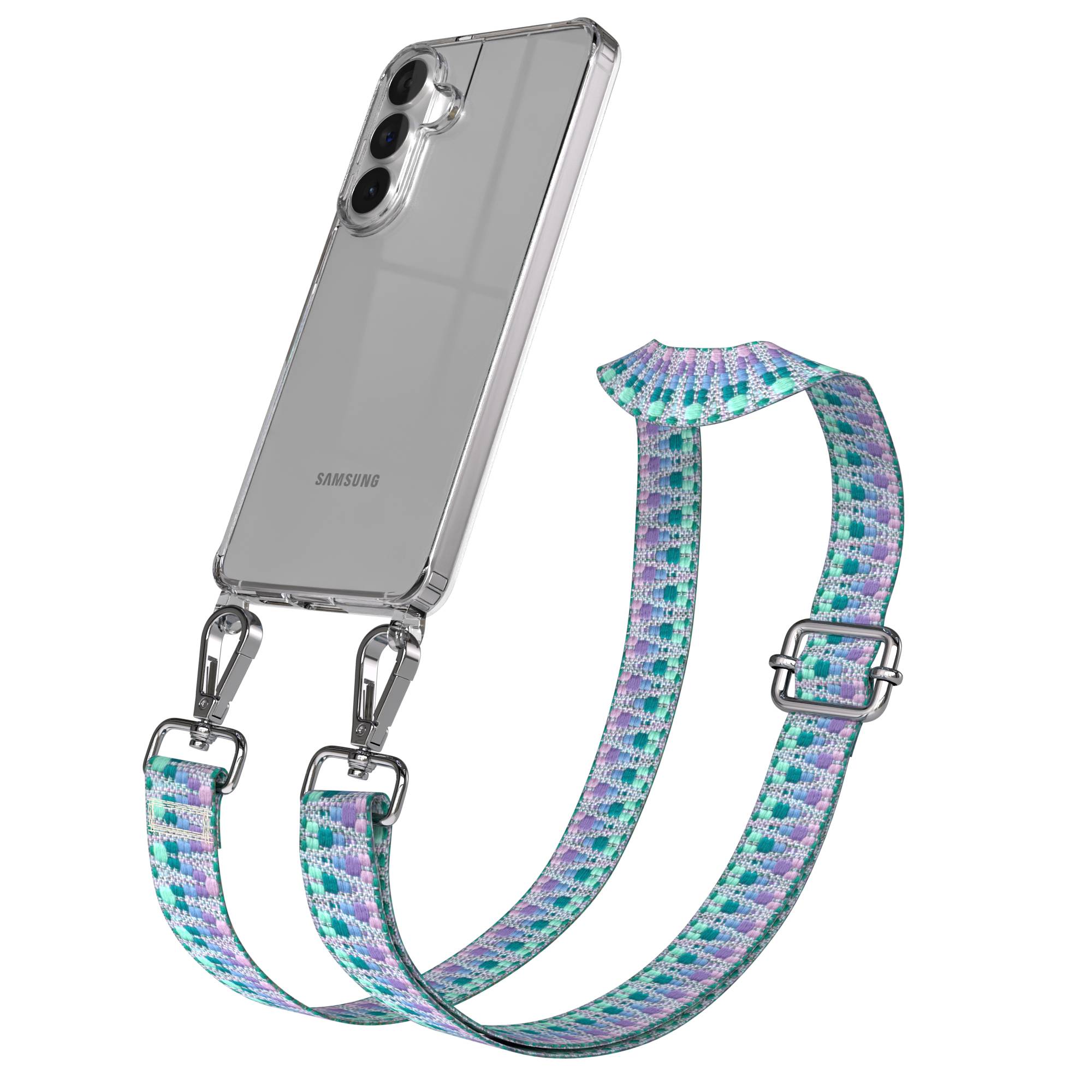 Samsung Galaxy S26 Plus Handykette mit Boho Band verstellbar