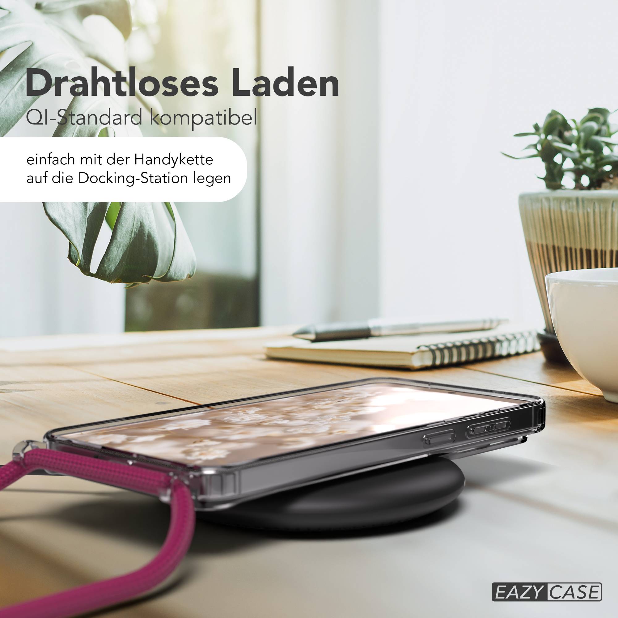 Galaxy S26 Plus transparente Hülle + Kordel mit MagSafe