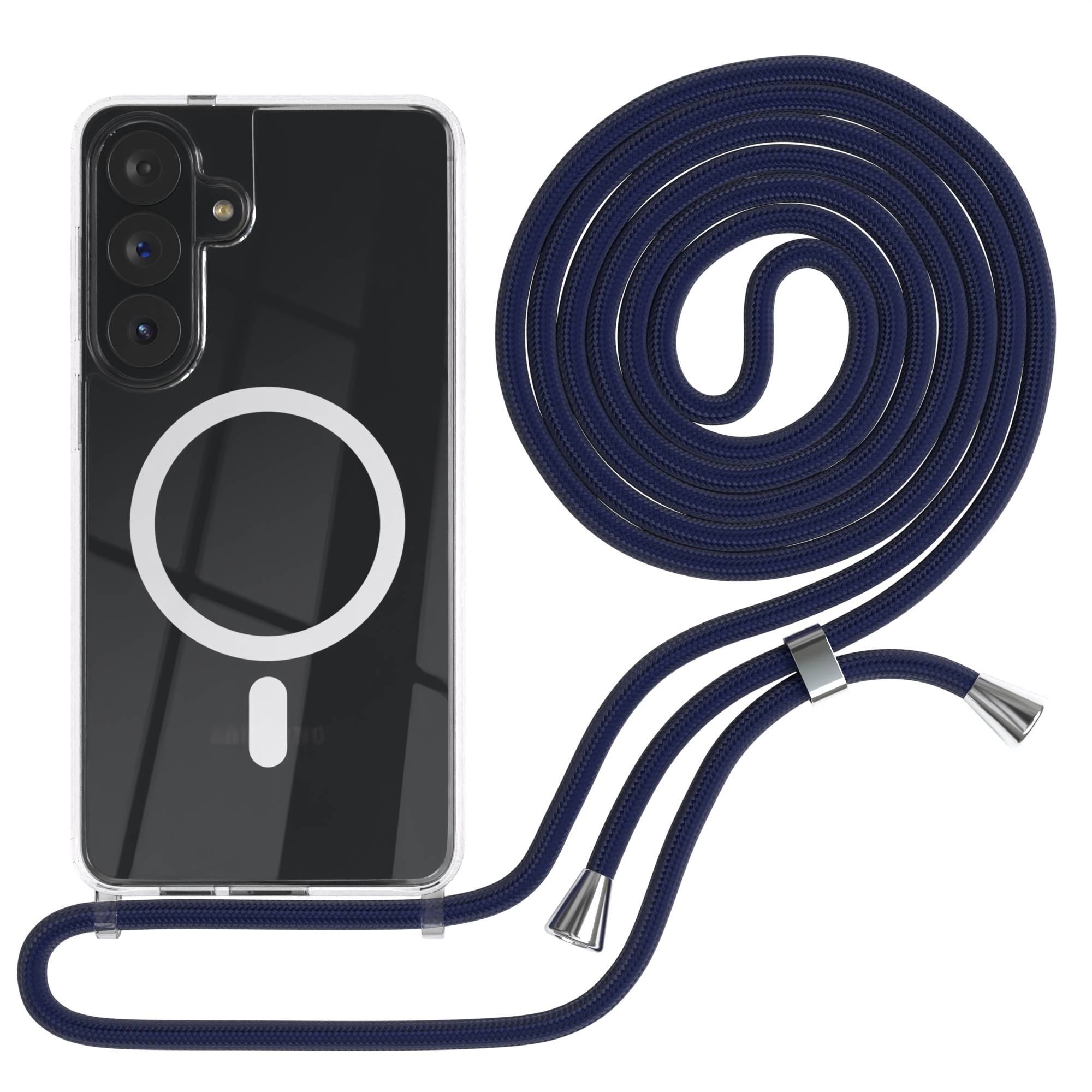 Galaxy S26 Plus transparente Hülle + Kordel mit MagSafe