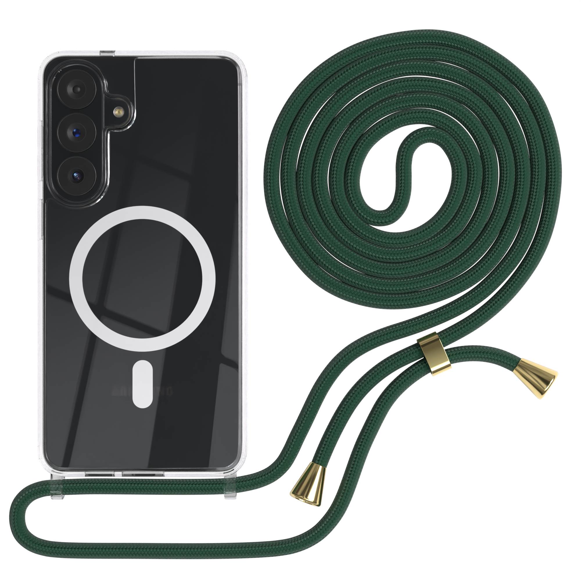 Galaxy S26 Plus transparente Hülle + Kordel mit MagSafe