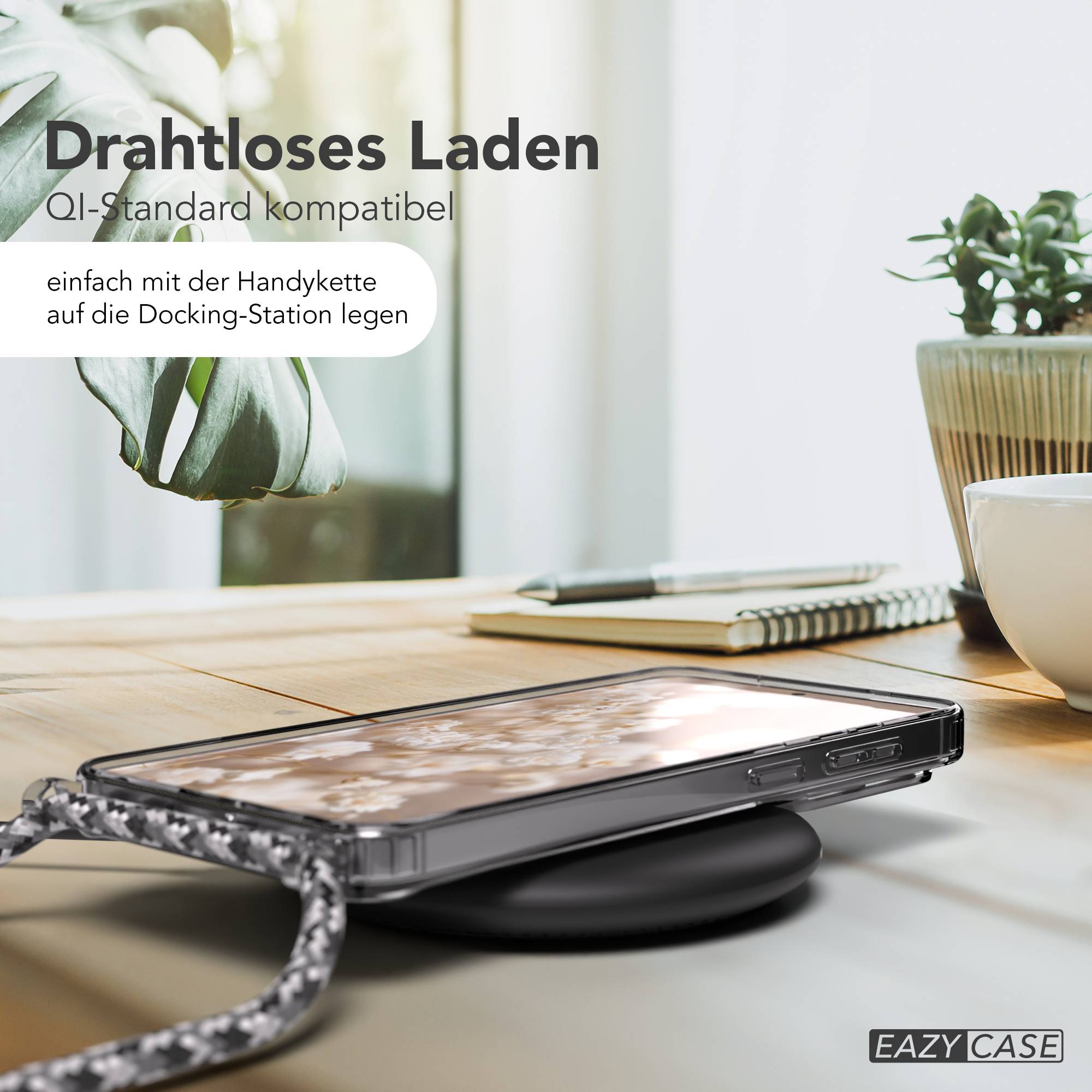 Galaxy S26 Plus transparente Hülle + Kordel mit MagSafe