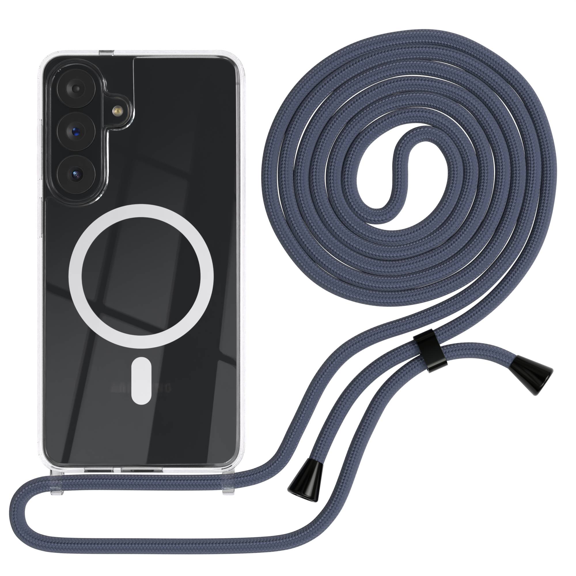 Galaxy S26 Plus transparente Hülle + Kordel mit MagSafe