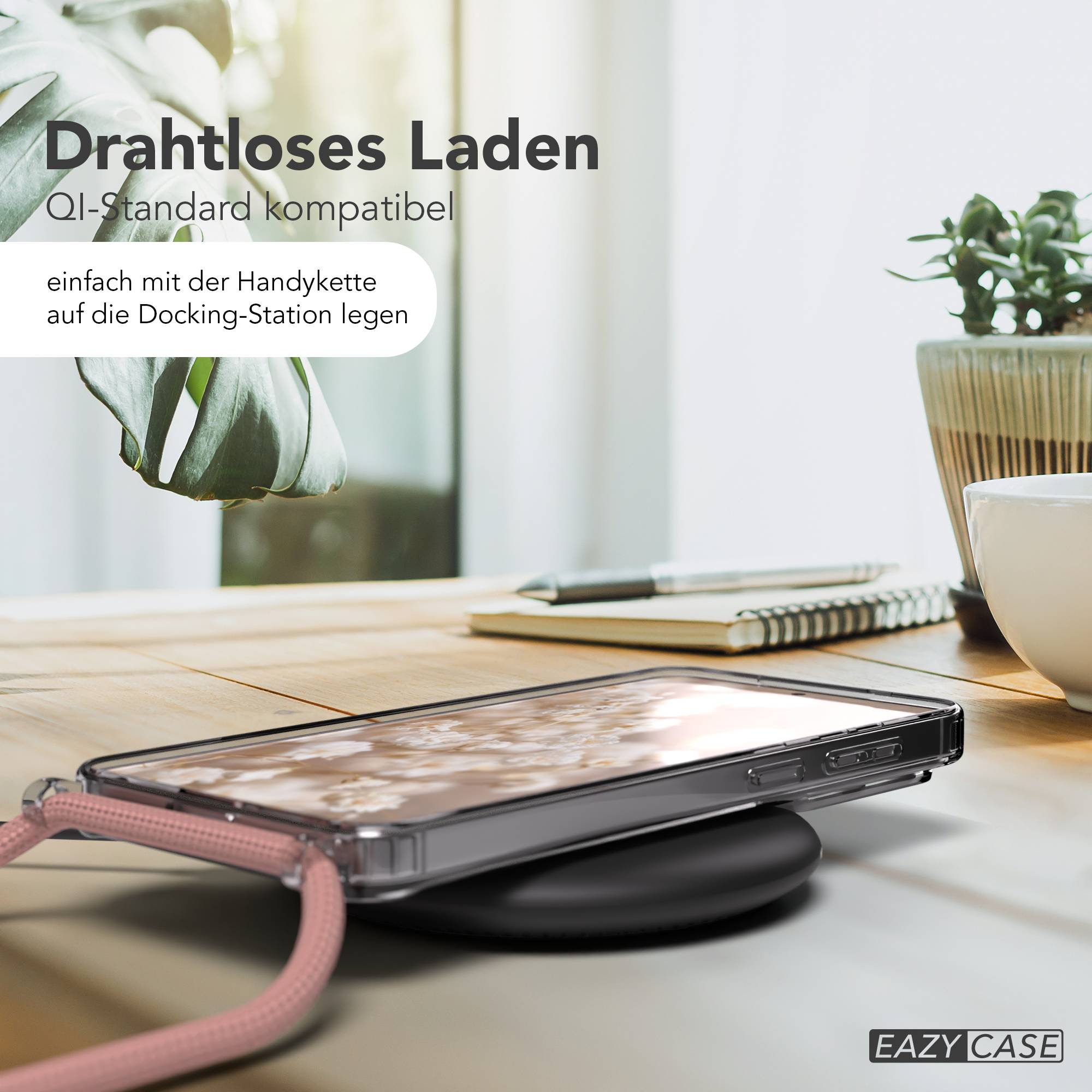 Galaxy S26 Plus transparente Hülle + Kordel mit MagSafe