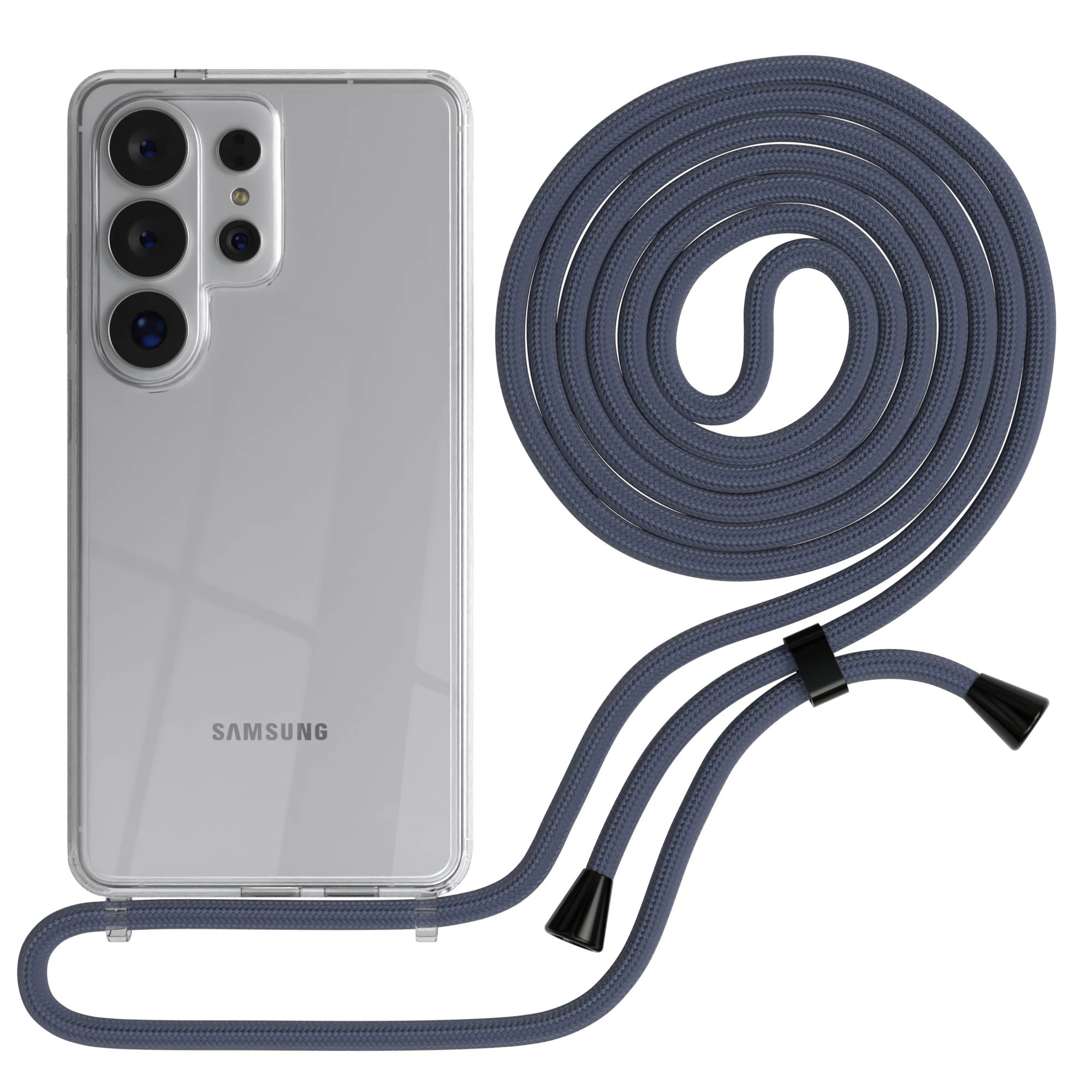 Samsung Galaxy S26 Ultra transparente Handykette mit verstellbarer Kordel TPU Hülle