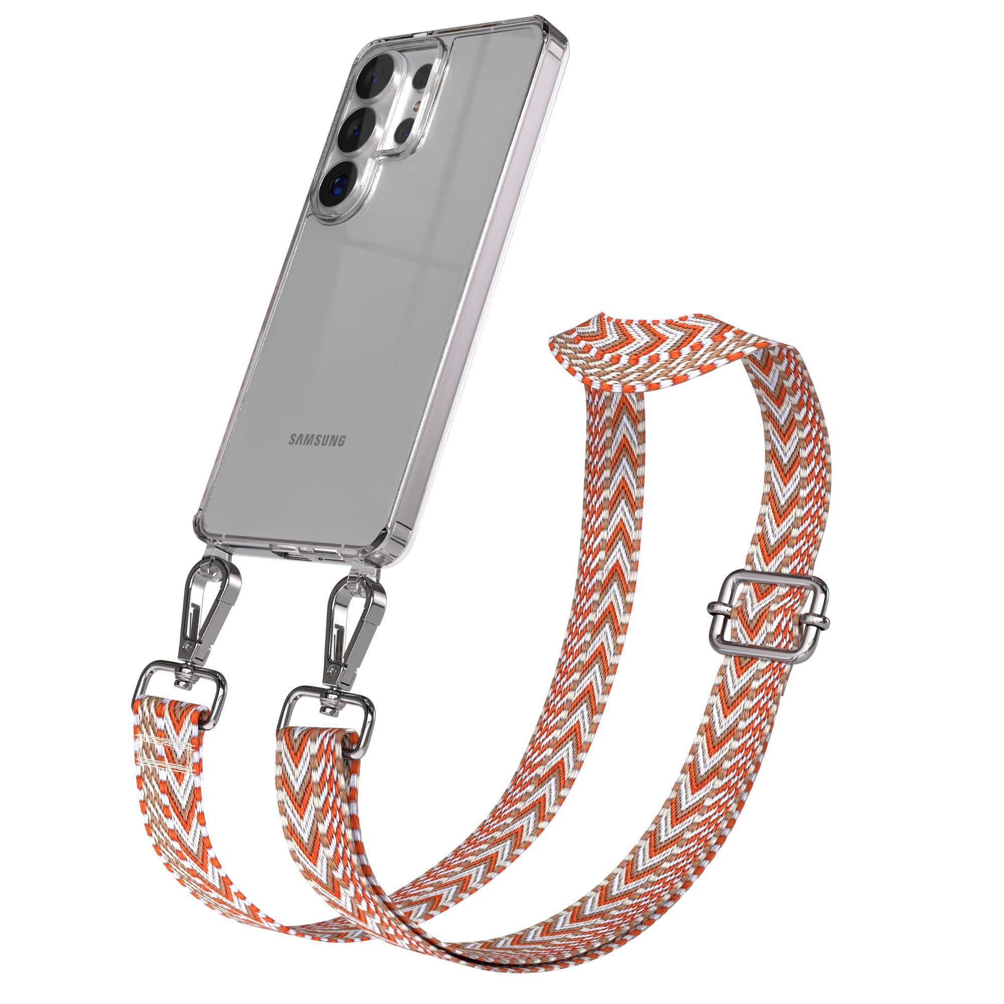 Samsung Galaxy S26 Ultra Handykette mit Boho Band verstellbar
