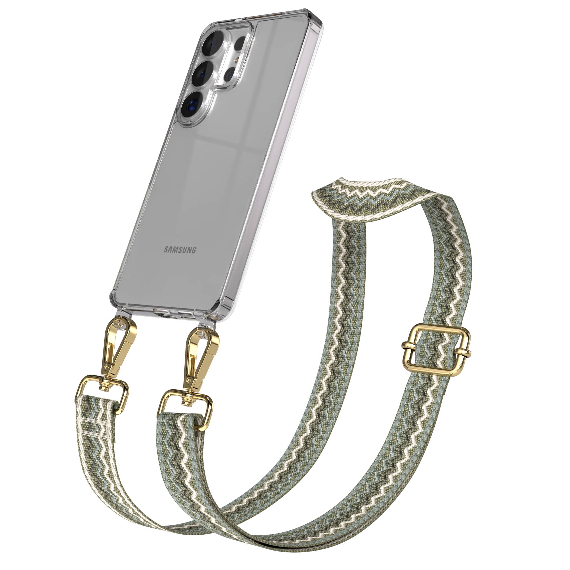Samsung Galaxy S26 Ultra Handykette mit Boho Band verstellbar