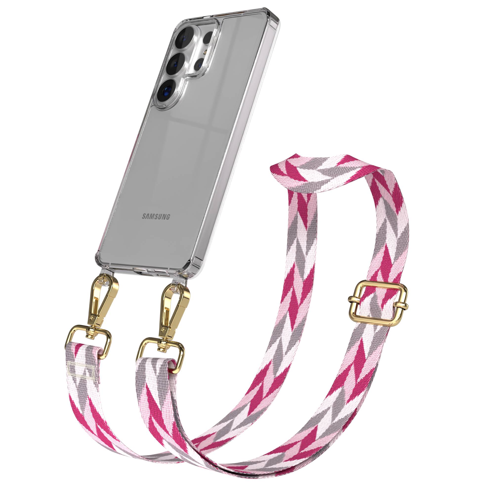 Samsung Galaxy S26 Ultra Handykette mit verstellbarem Boho Band zum Umhängen