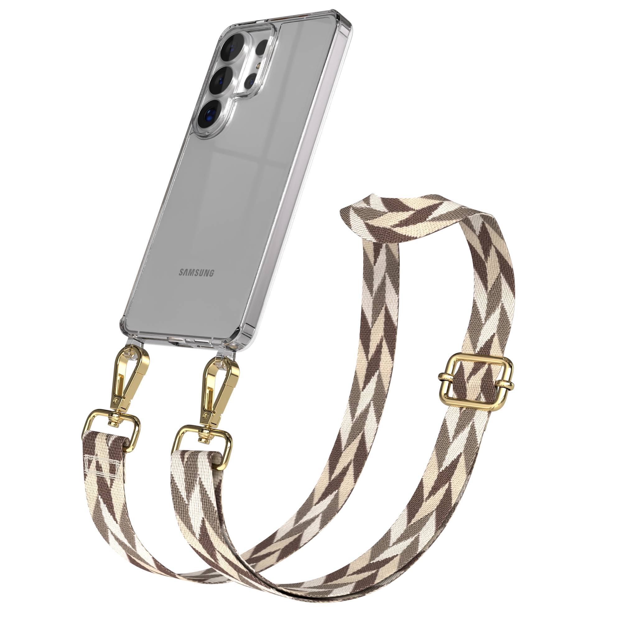 Samsung Galaxy S26 Ultra Handykette mit verstellbarem Boho Band zum Umhängen