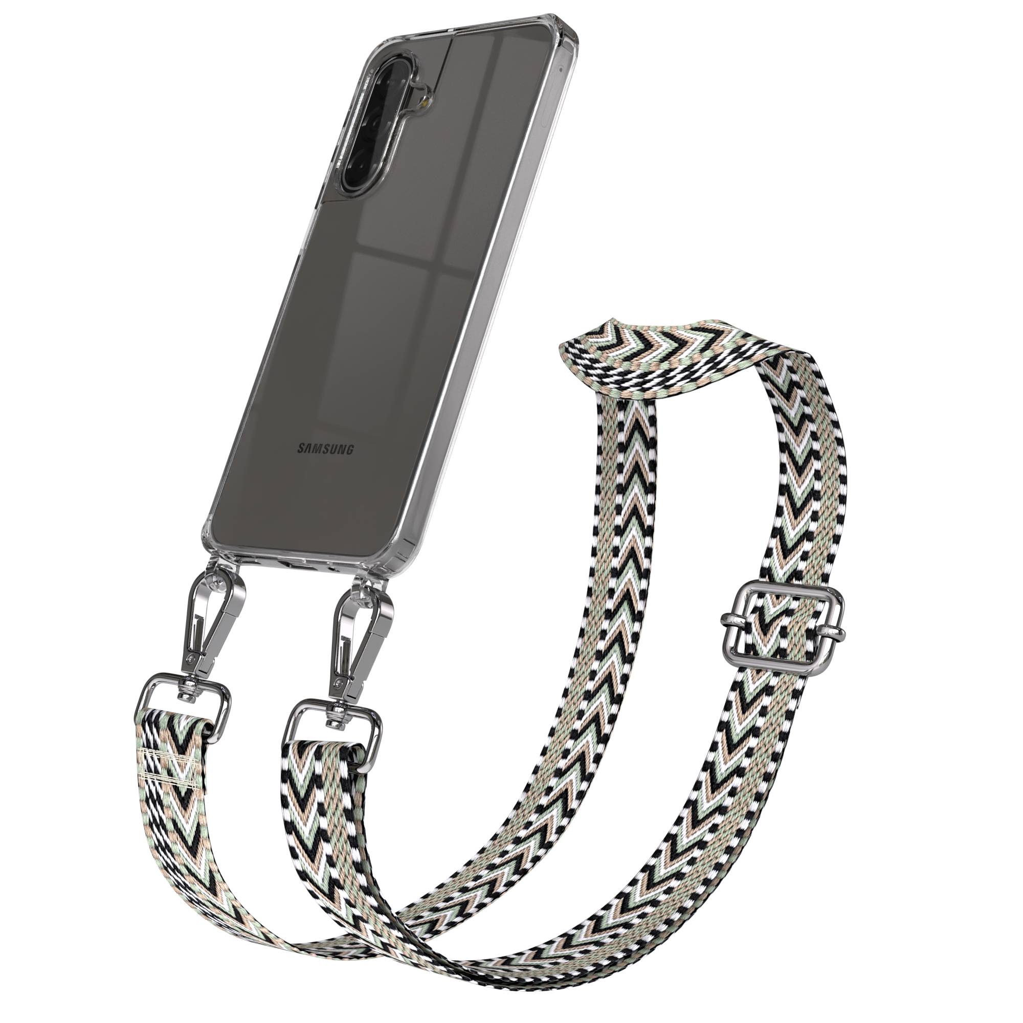 Samsung Galaxy A17 Handykette mit Boho Band und verstellbarem Trageriemen