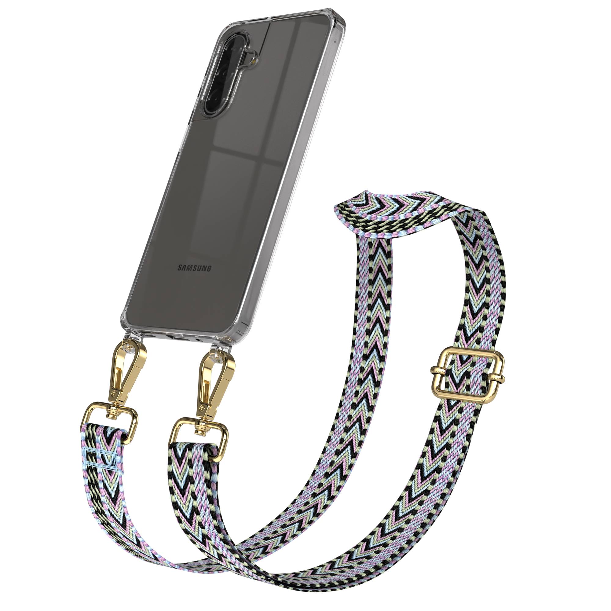 Samsung Galaxy A17 Handykette mit Boho Band und verstellbarem Trageriemen
