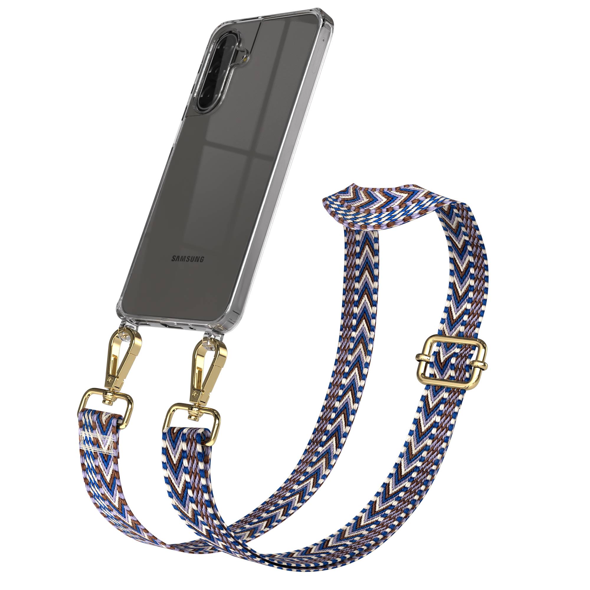 Samsung Galaxy A17 Handykette mit Boho Band und verstellbarem Trageriemen