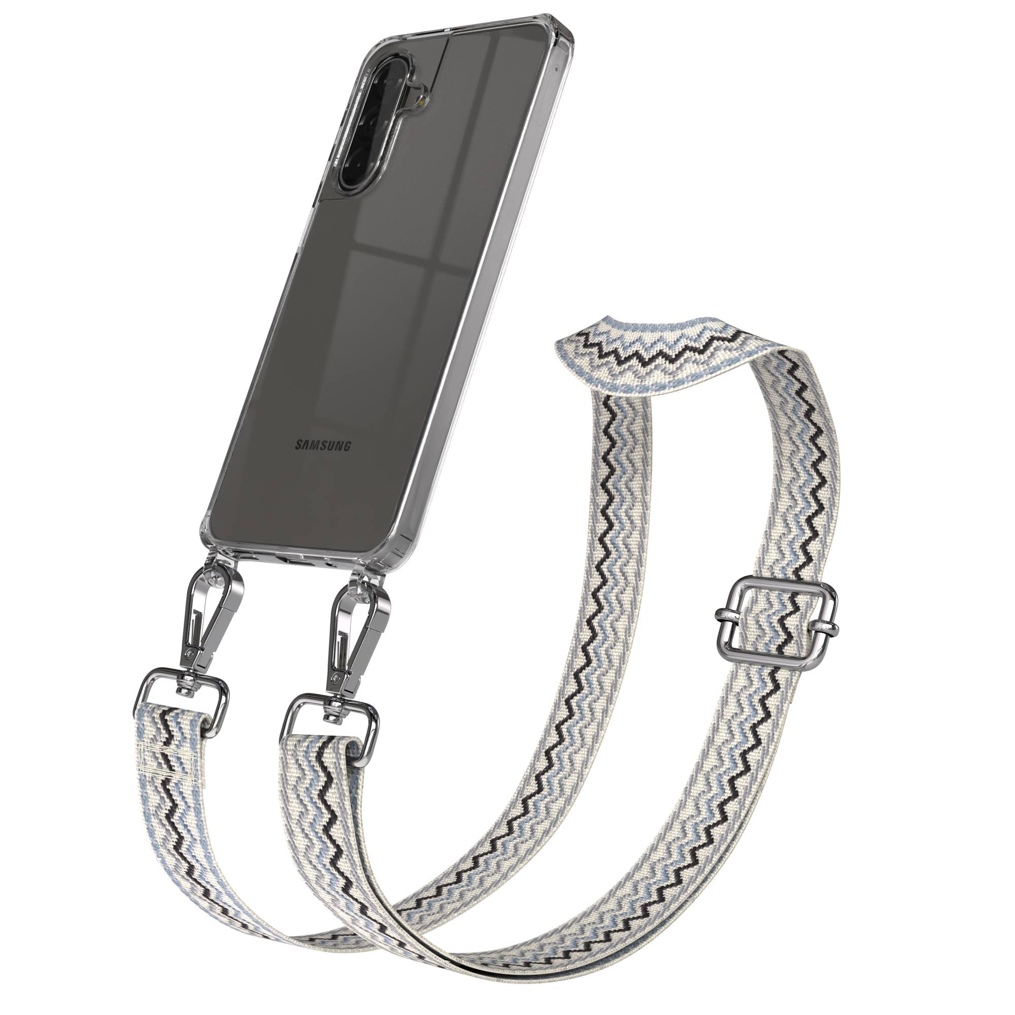 Samsung Galaxy A17 Handykette mit Boho Band und verstellbarem Trageriemen