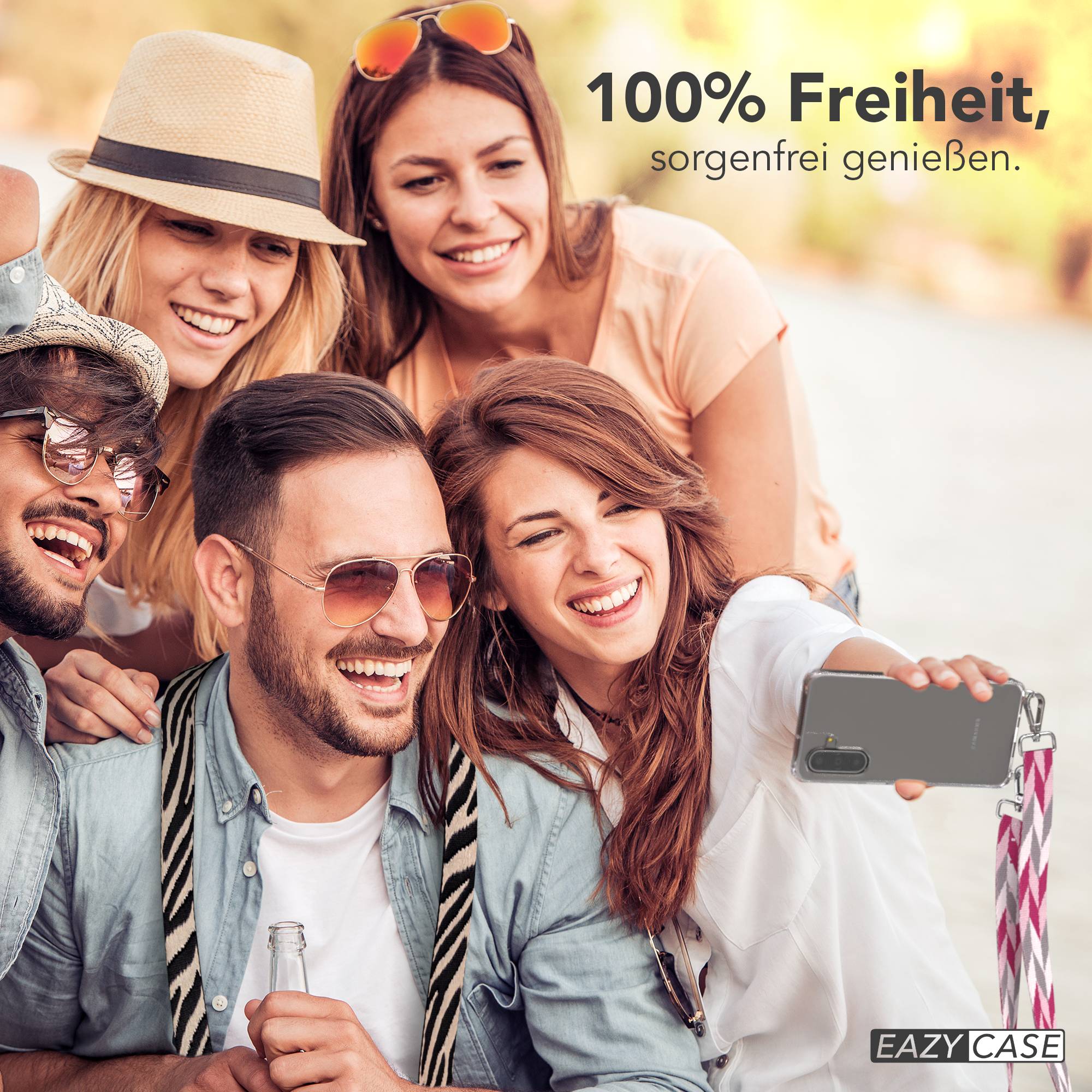 Samsung Galaxy A17 Handykette mit verstellbarem Boho Band EAZY CASE