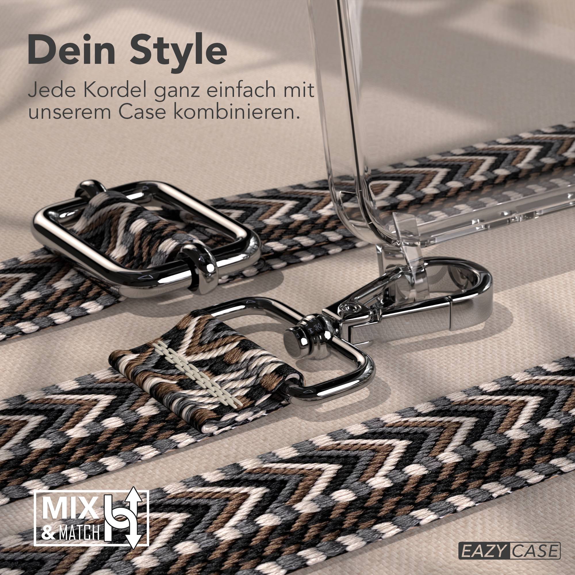 Samsung Galaxy A37 Handykette mit verstellbarem Boho Band Umhängeriemen