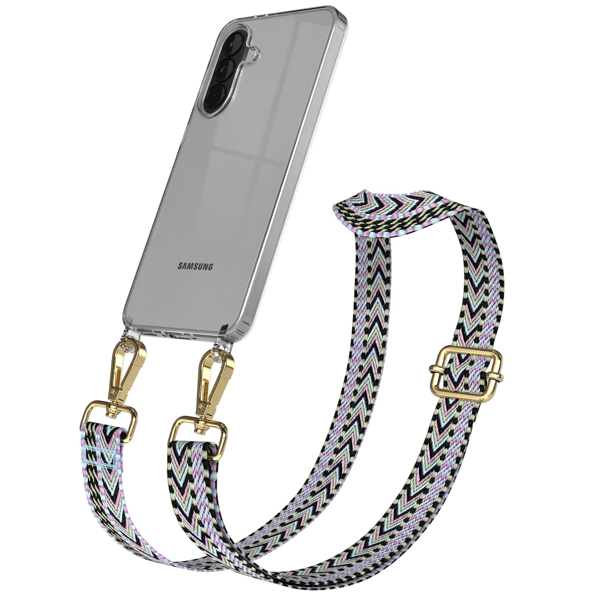 Samsung Galaxy A37 Handykette mit verstellbarem Boho Band Umhängeriemen